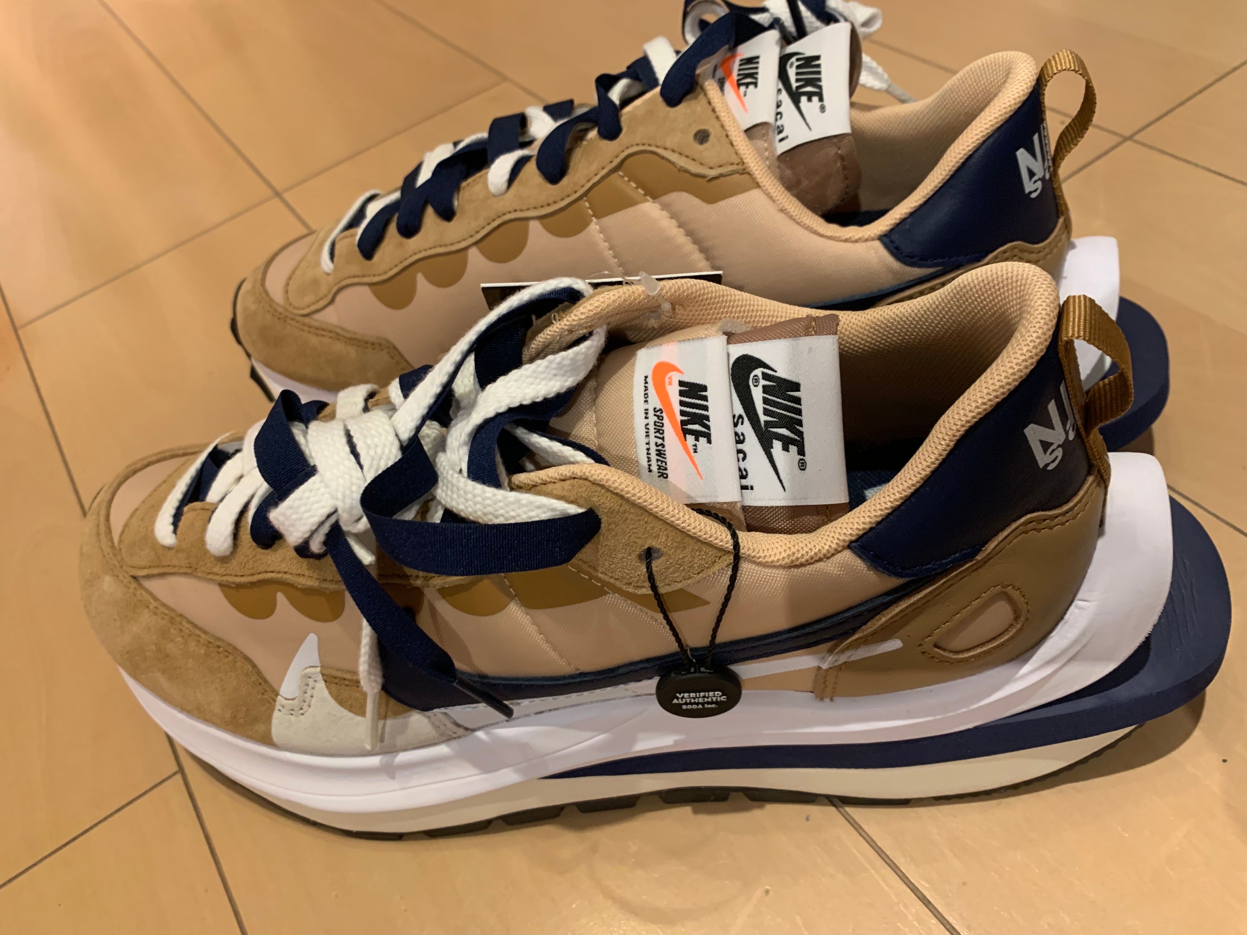 Sacai × Nike Vapor Waffle "Sesame And Blue Void"