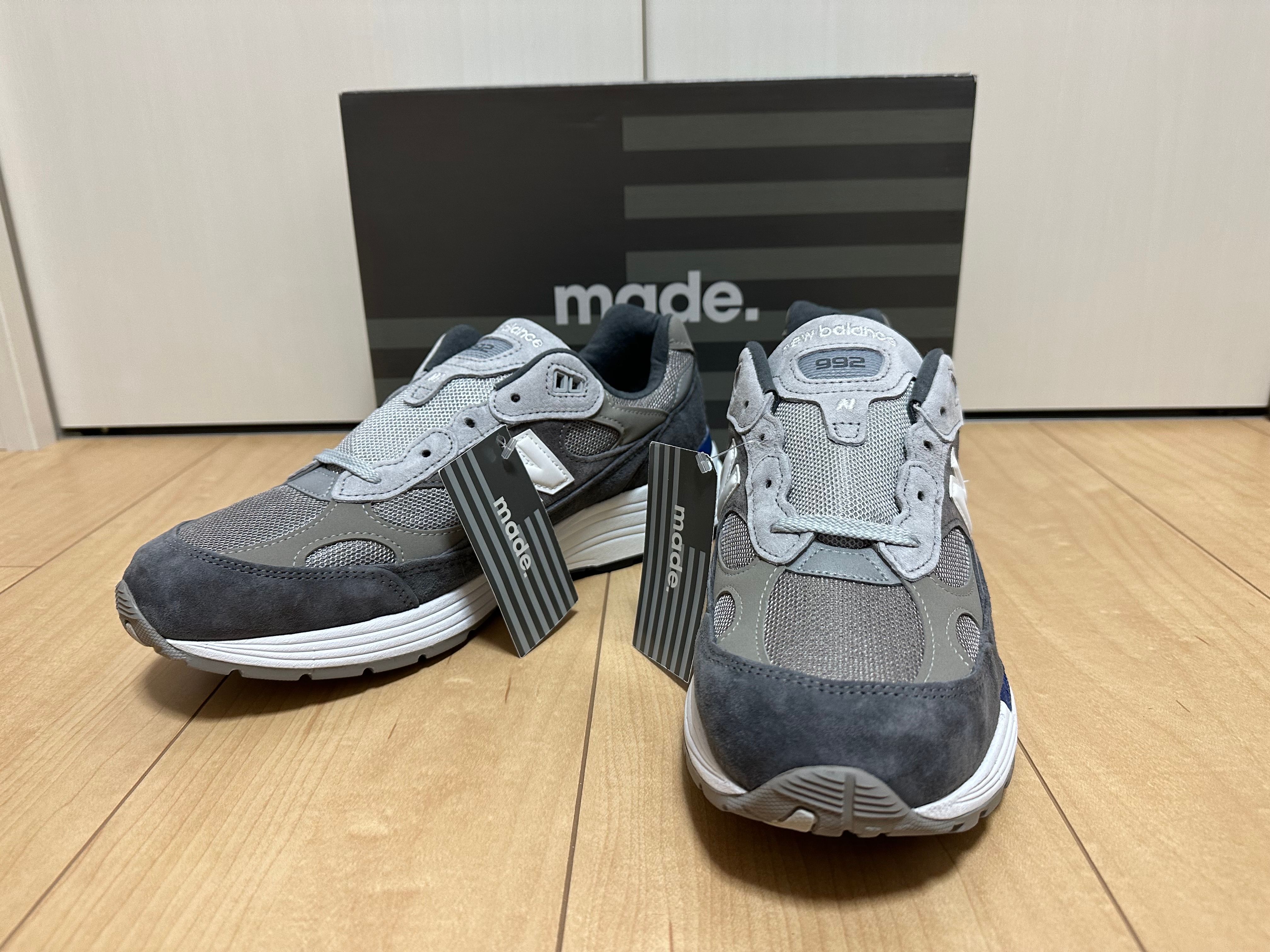 New Balance 992 "GRAY/BLUE/RED"