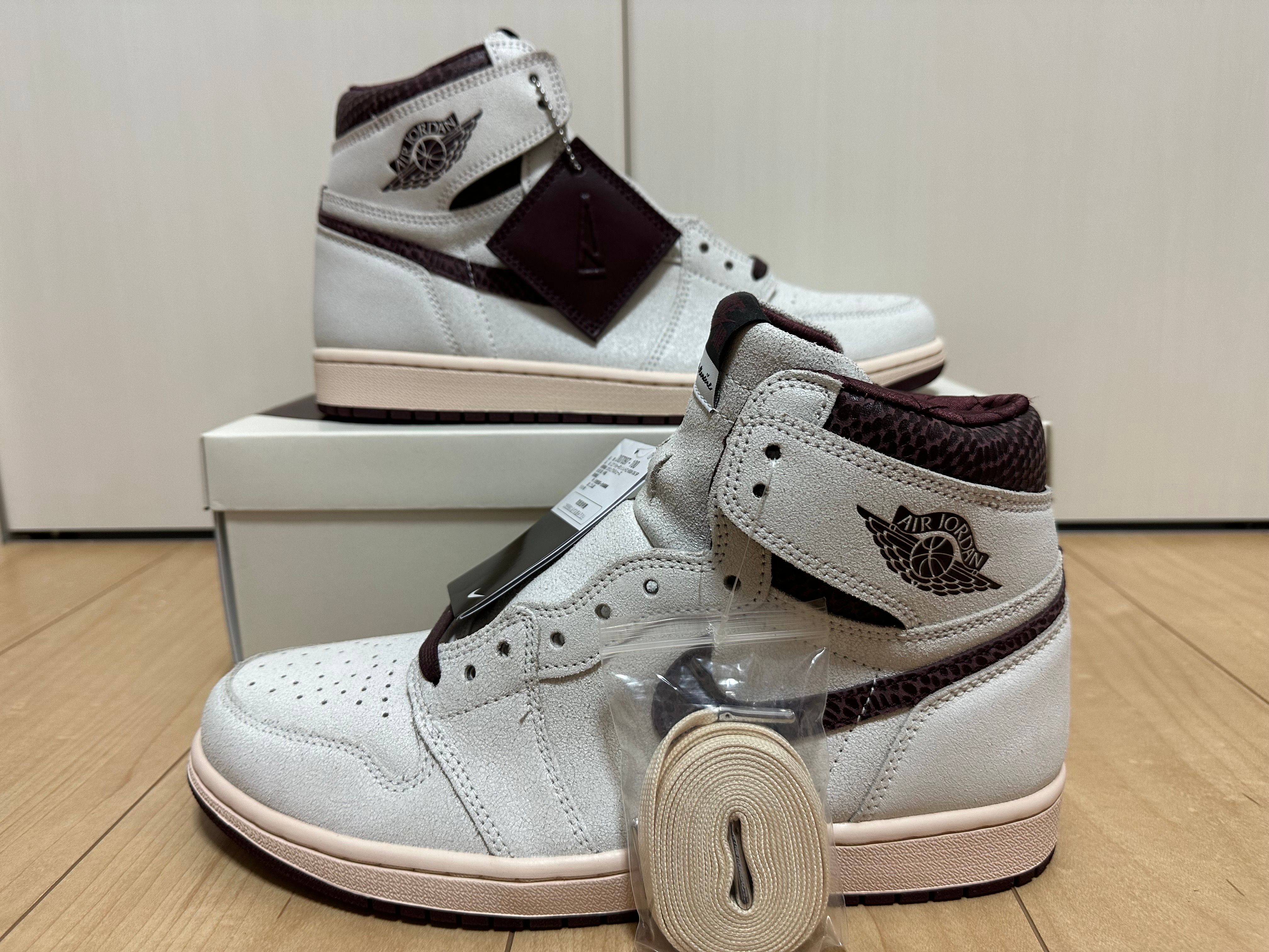 A Ma Maniere × Nike Air Jordan 1 Retro High OG "Sail and Burgundy"