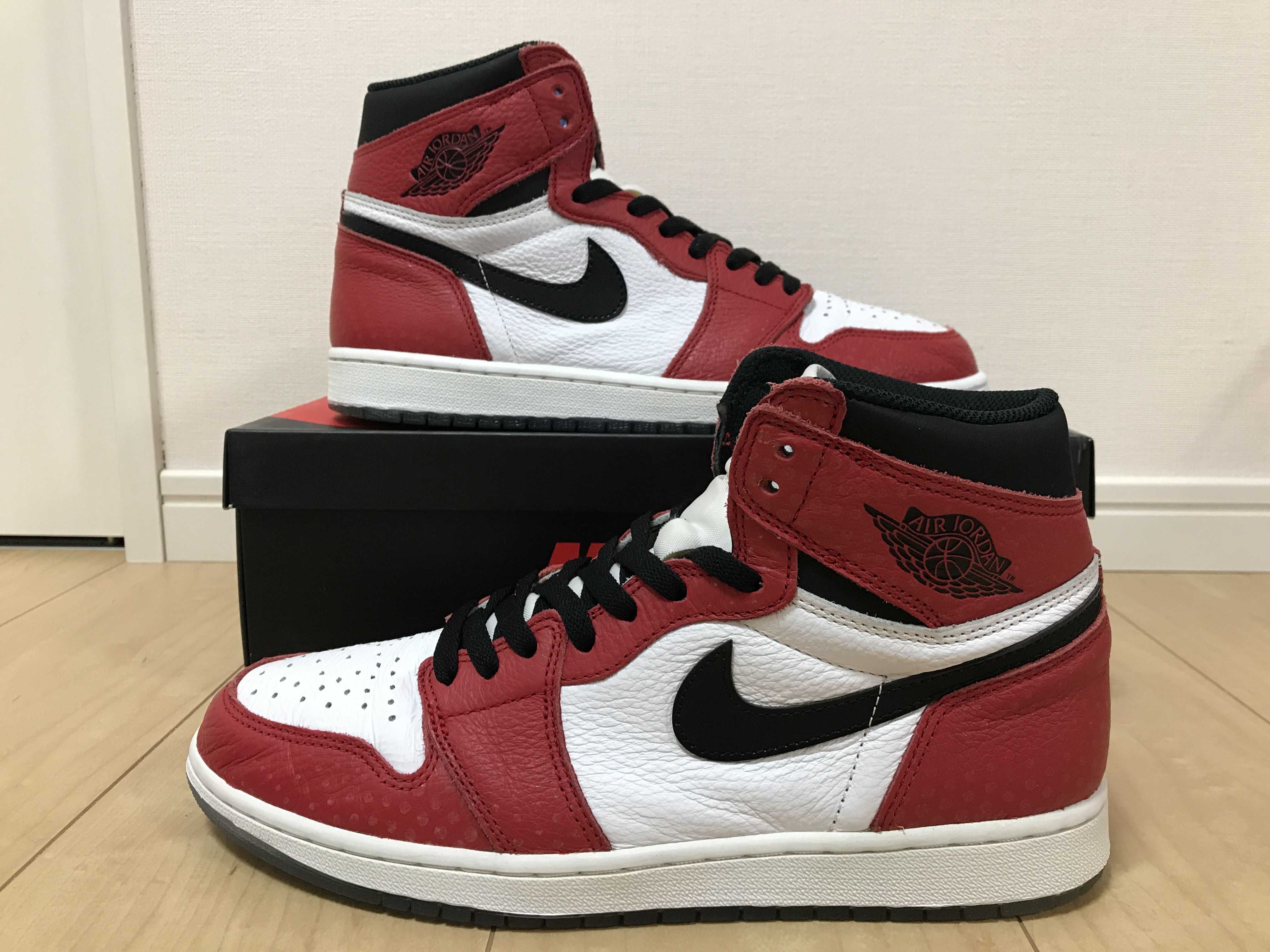 Spiderman × Nike Air Jordan 1 Origin Story "Gym Red/White/Photo Blue/Black"