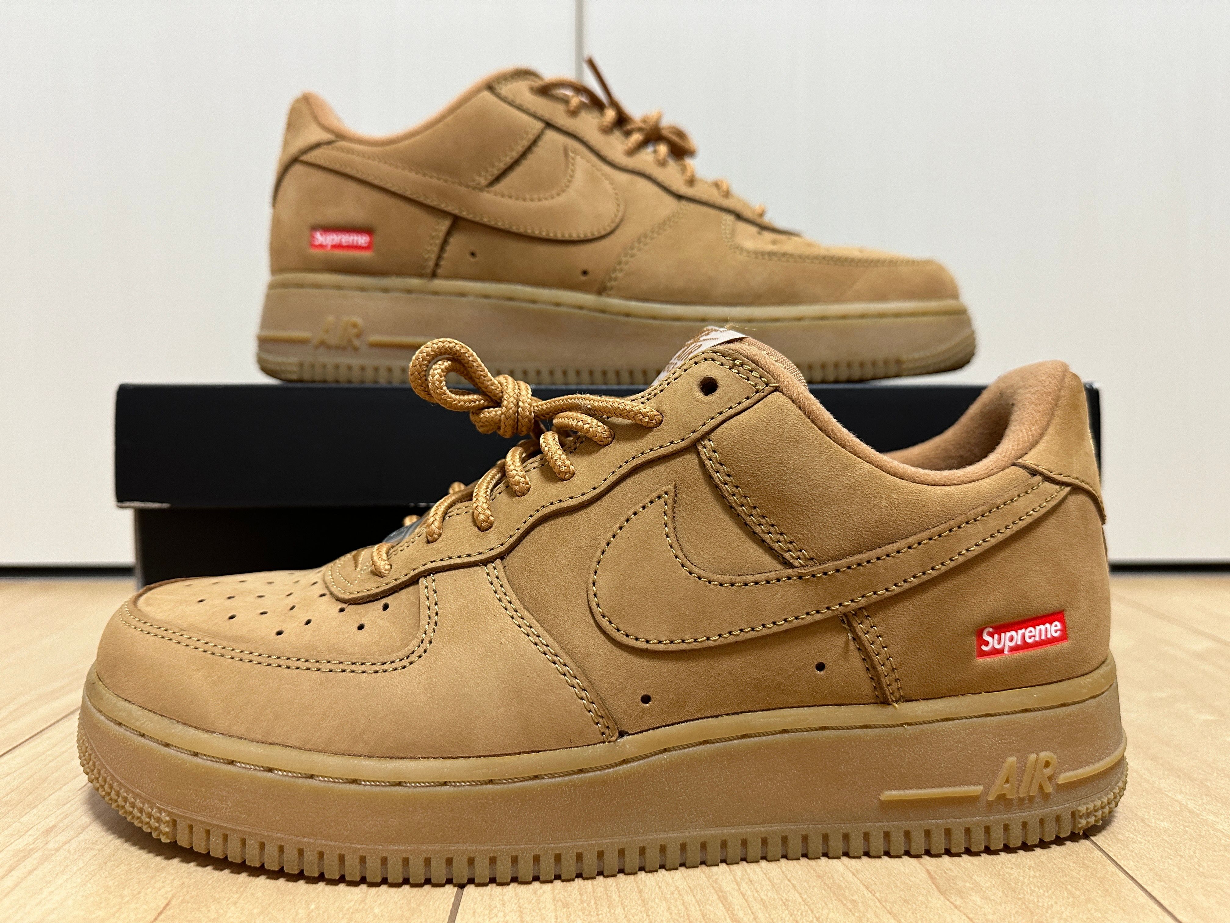 Supreme × Nike Air Force 1 Low "Flax/Wheat"