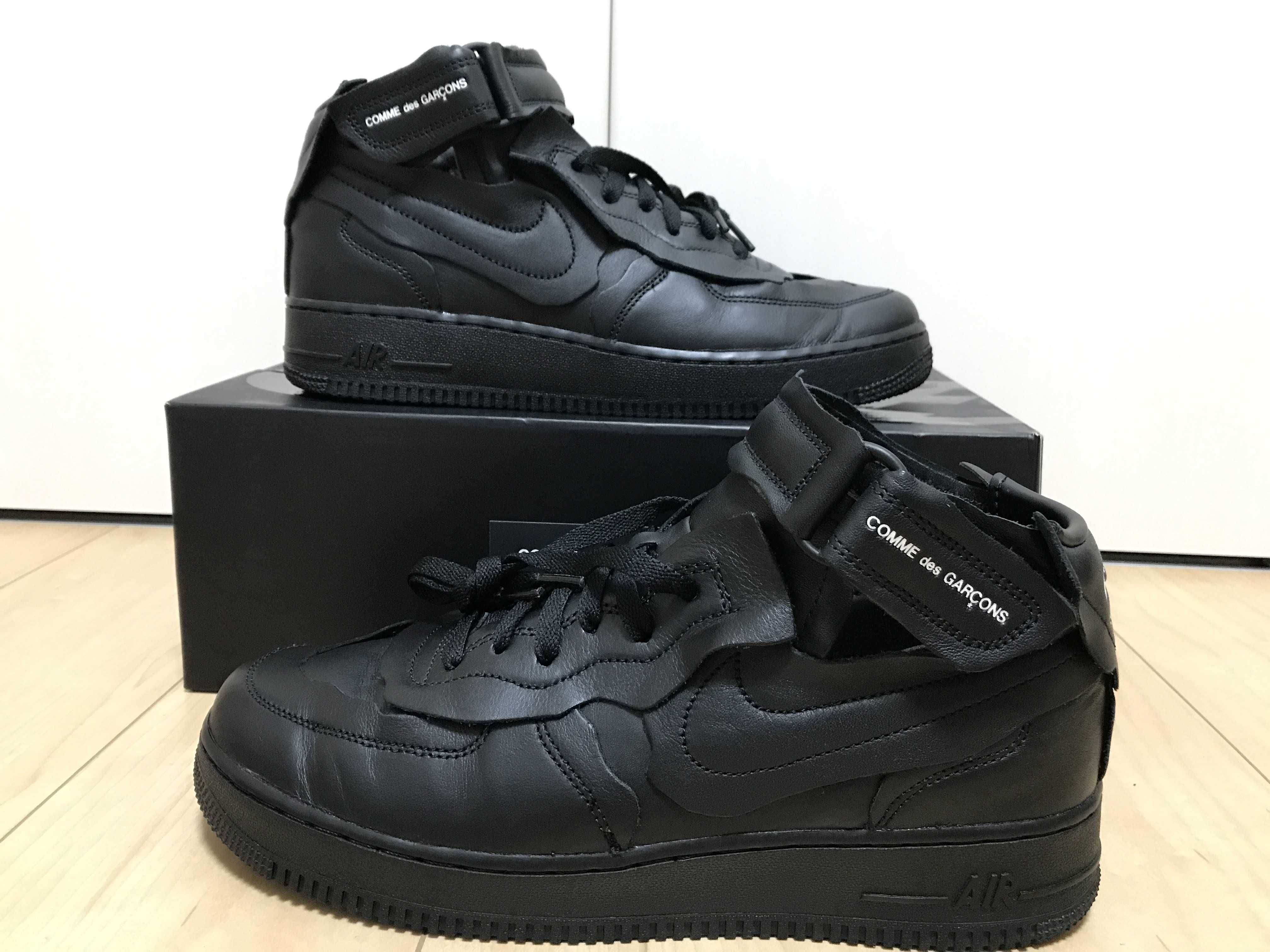 COMME des GARCONS × NIKE AIR FORCE 1 MID "BLACK"