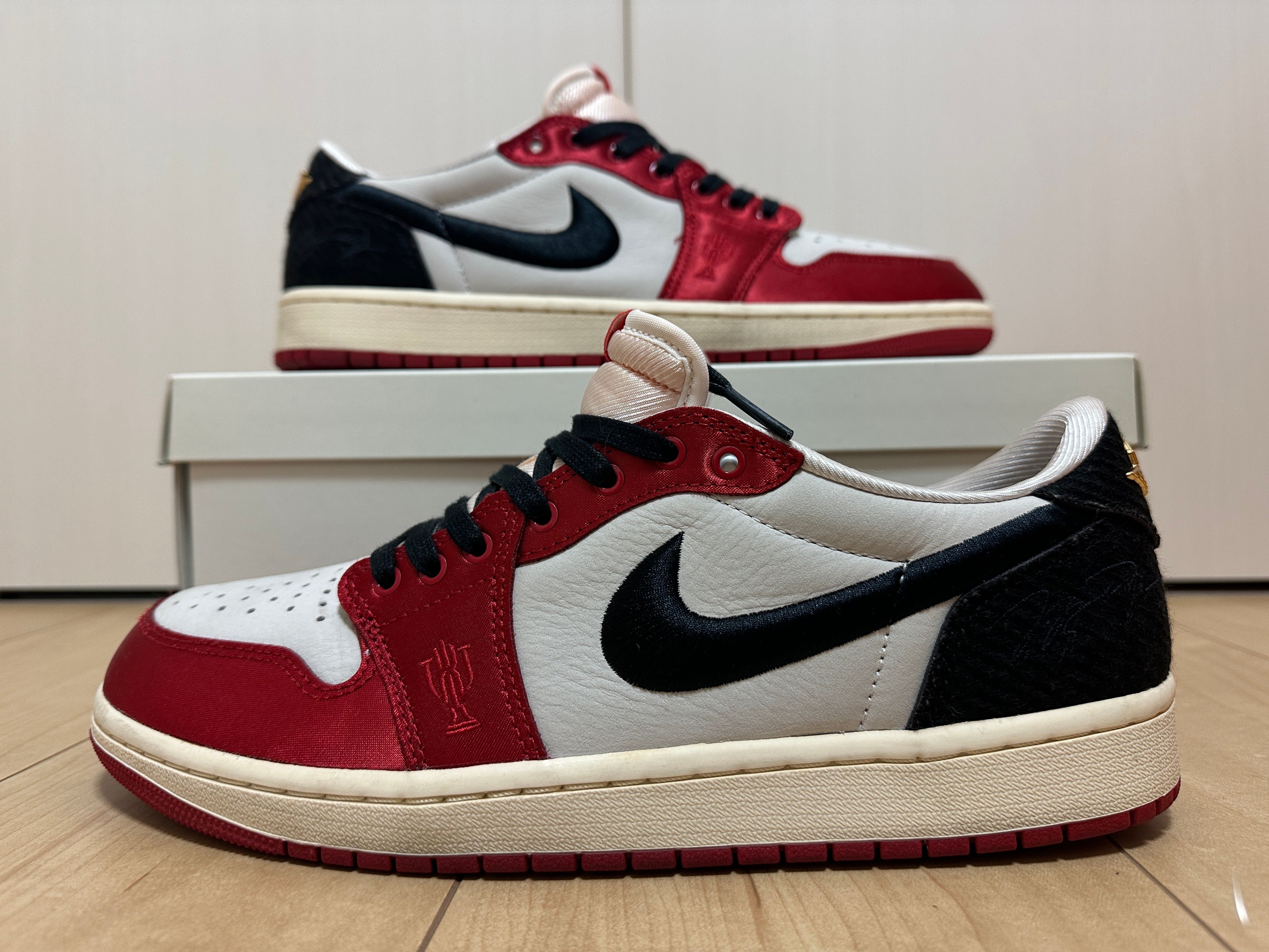 Trophy Room × Nike Air Jordan 1 Low OG "Sail and Varsity Red"