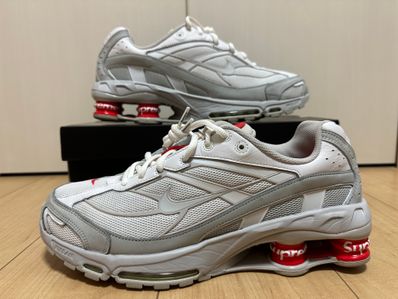 Supreme × Nike Shox Ride 2 "White/Grey Fog/Flat Platinum"
