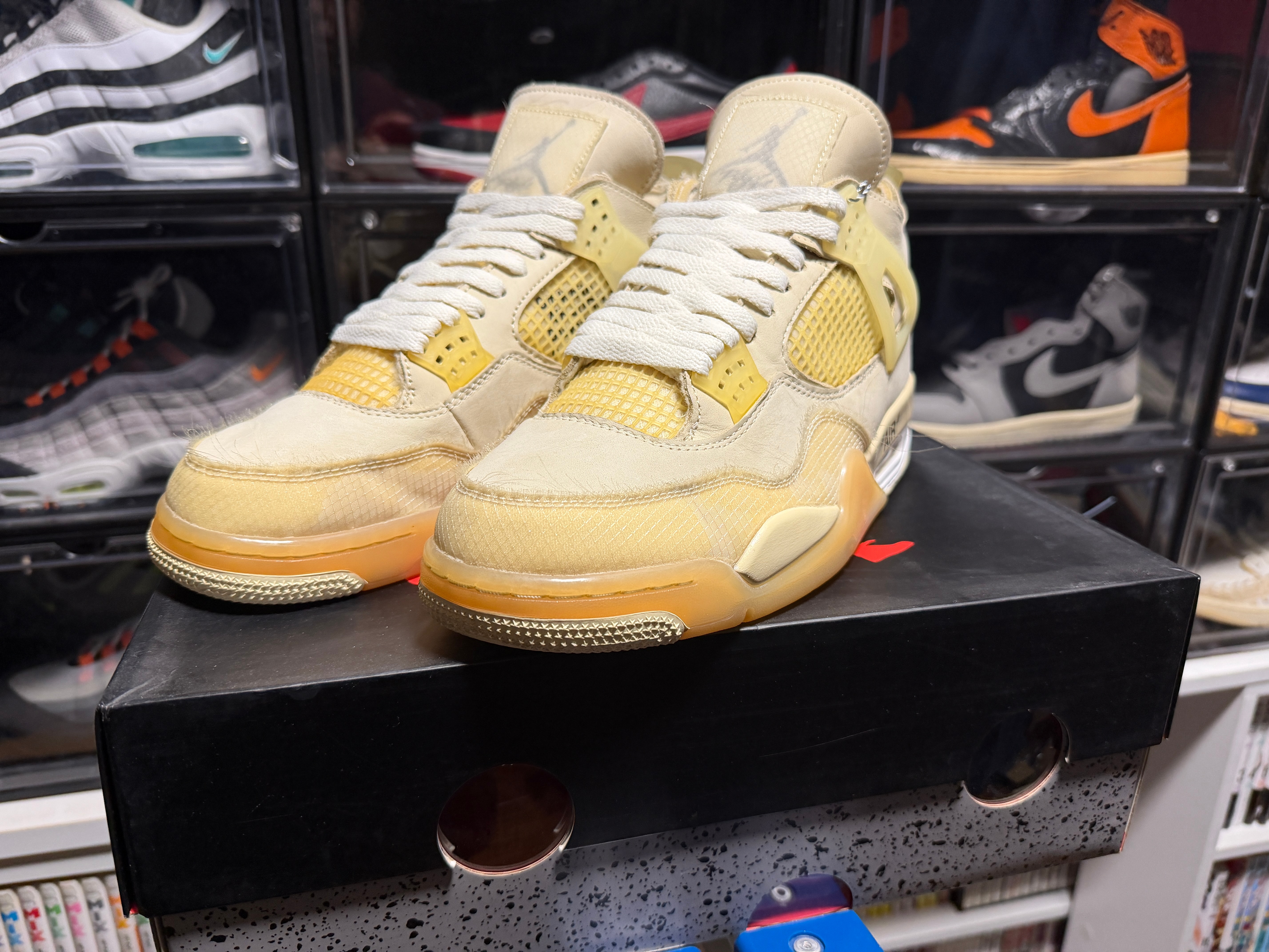 Off-White × Nike Women's Air Jordan 4 SP "Sail"