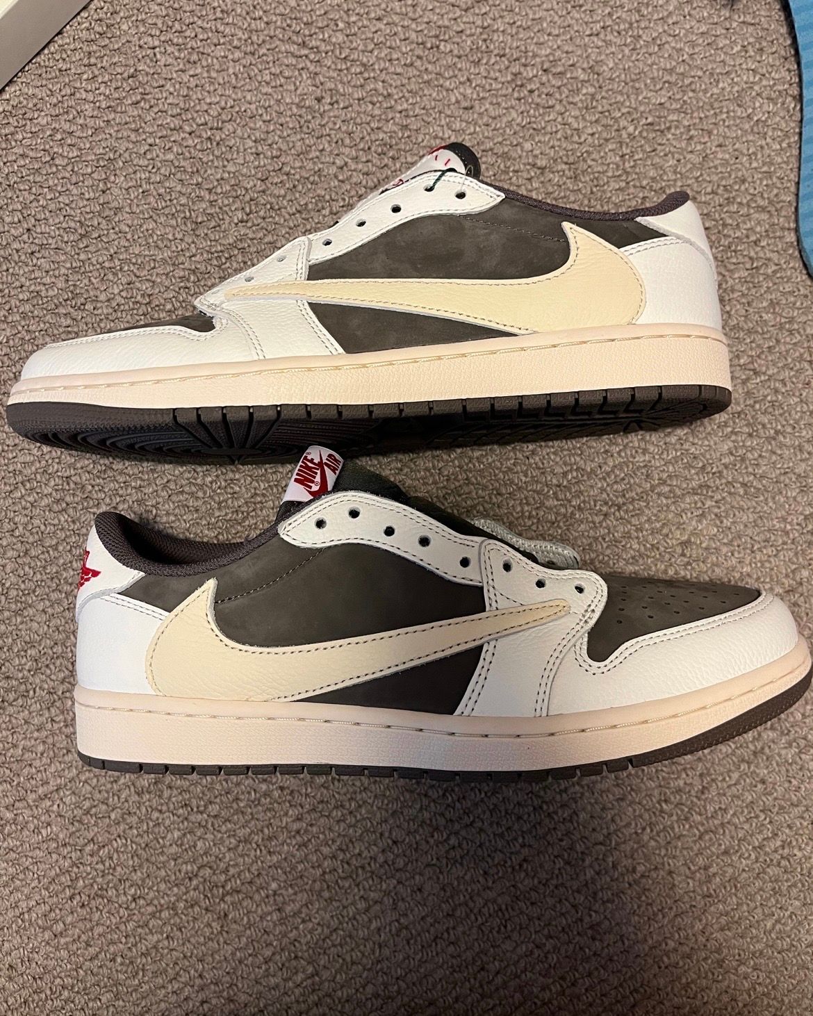 Travis Scott × Nike Air Jordan 1 Low OG SP "Reverse Mocha/Sail and Ridgerock"