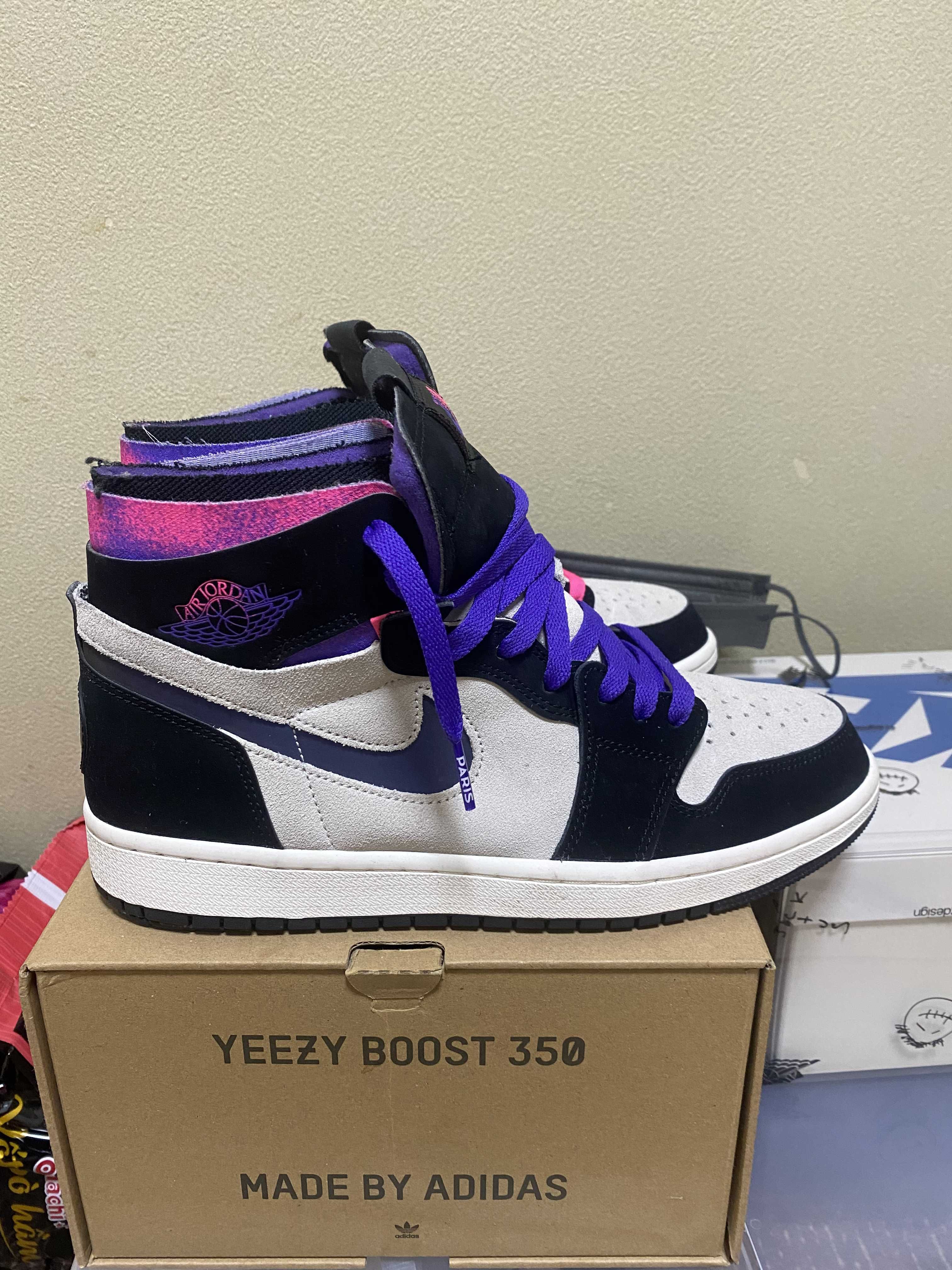 Paris Saint-Germain (PSG) × Nike Air Jordan 1 High Zoom Air CMFT "White/Black"