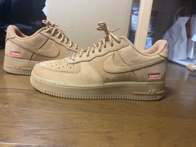 Supreme × Nike Air Force 1 Low "Flax/Wheat"