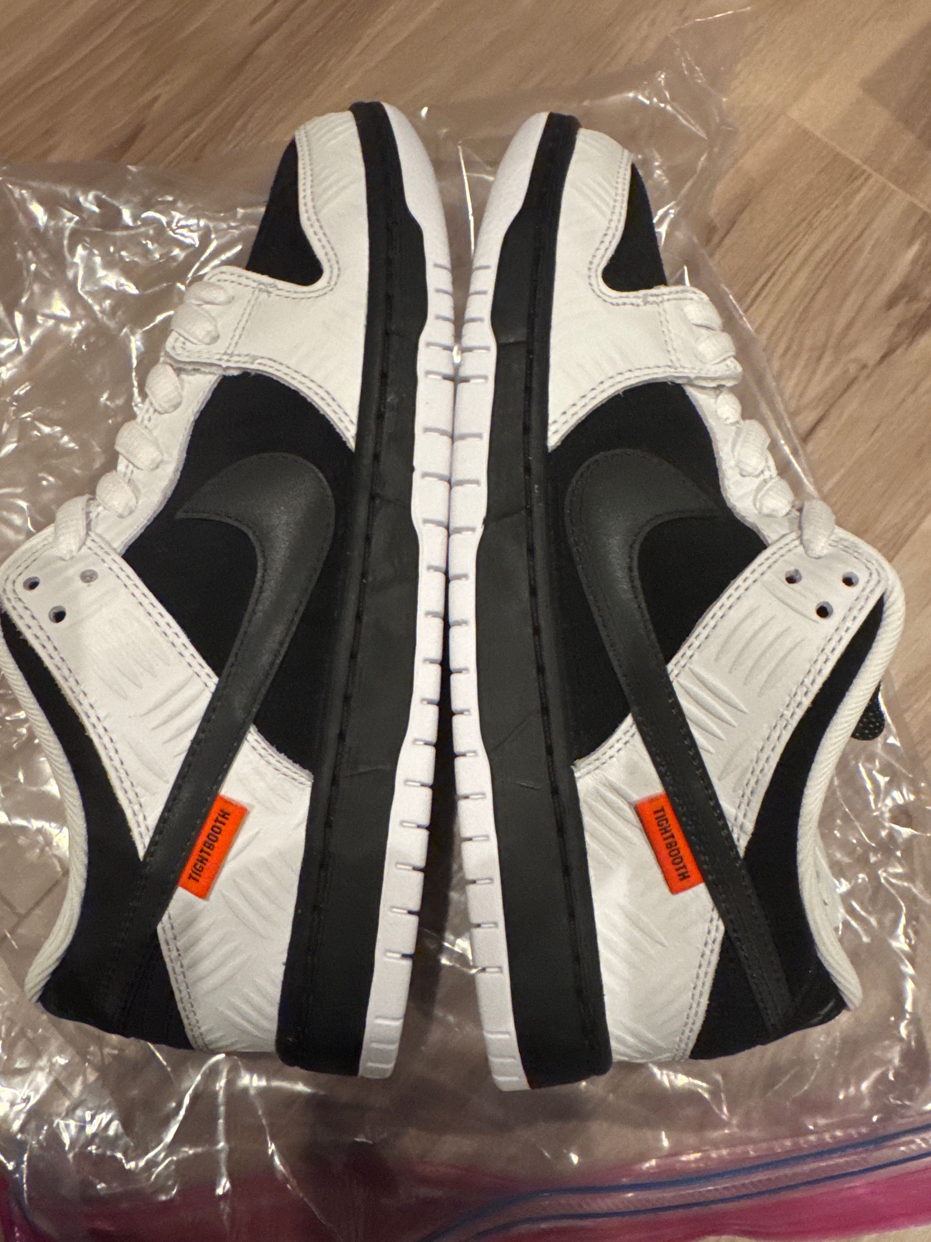 TIGHTBOOTH × Nike SB Dunk Low Pro QS "Black and White"