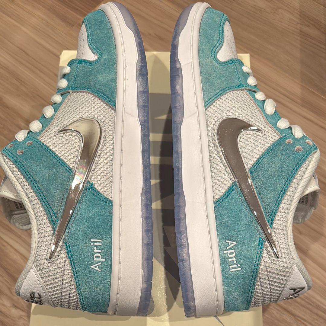 APRIL SKATEBOARDS × Nike SB Dunk Low Pro QS "White and Multi-Color"