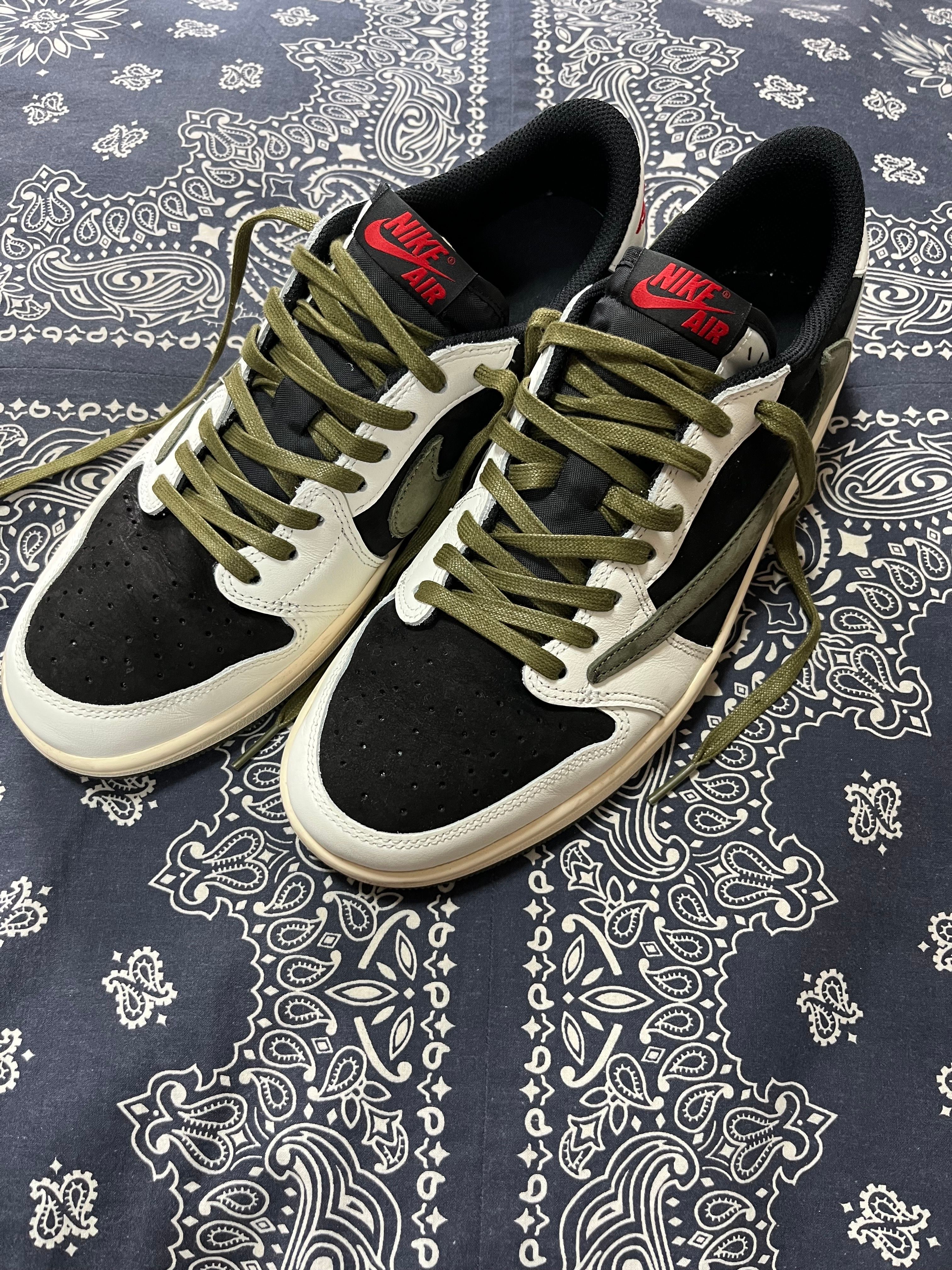 Travis Scott × Nike Women's Air Jordan 1 Low OG "Medium Olive"