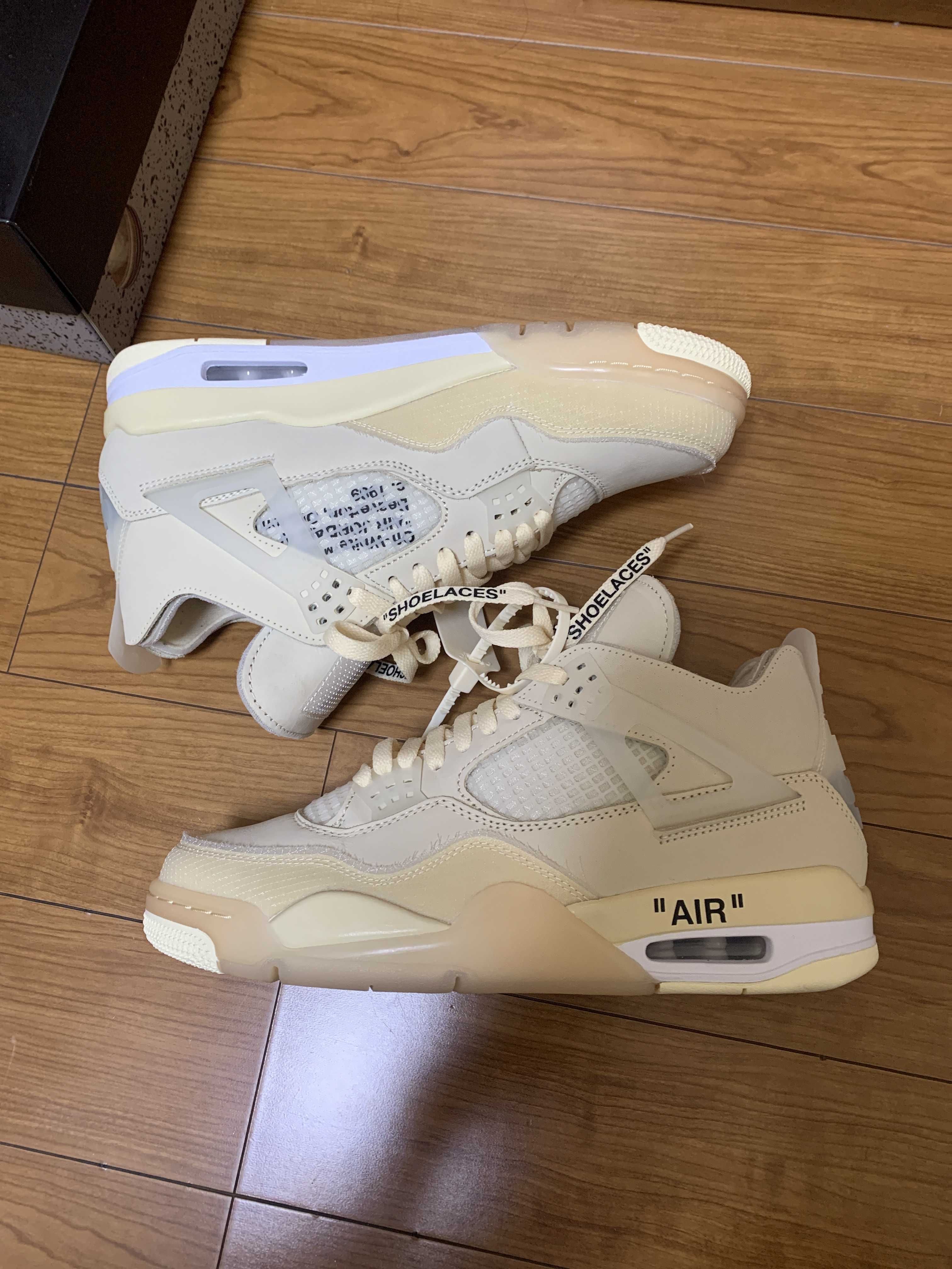 Off-White × Nike Women's Air Jordan 4 SP "Sail"