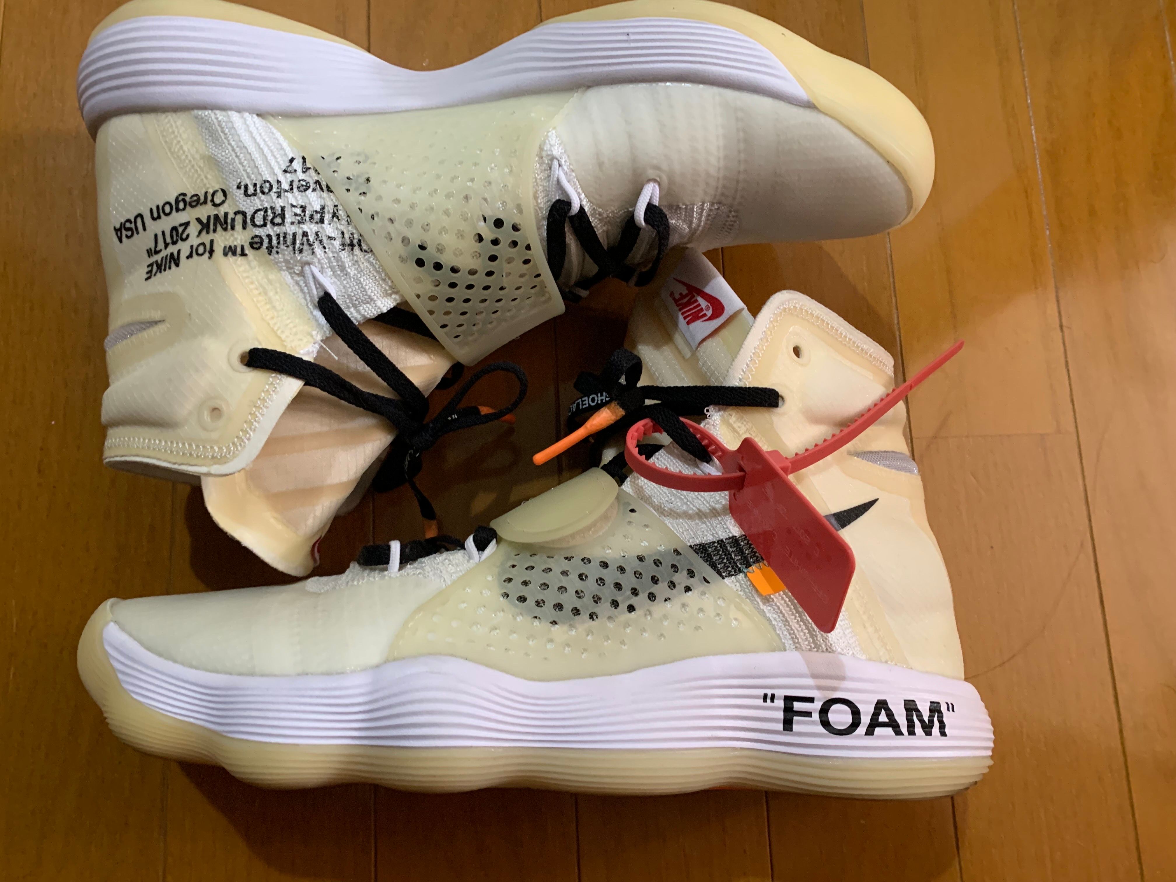 Off-White × Nike React Hyperdunk 2017 Flyknit "The 10/White"
