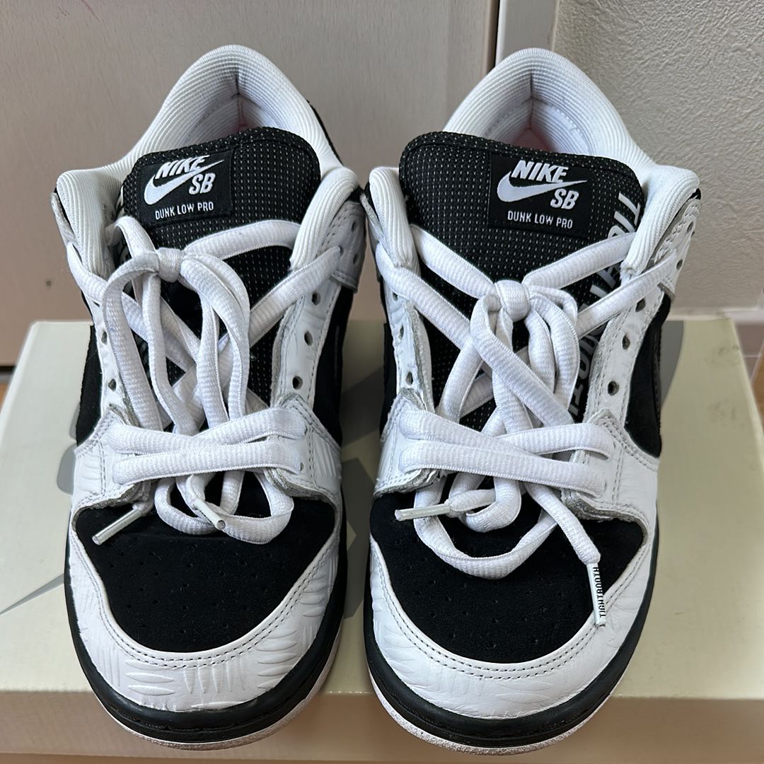 TIGHTBOOTH × Nike SB Dunk Low Pro QS "Black and White"