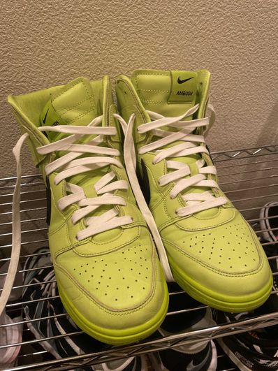 AMBUSH × NIKE DUNK HIGH "FLASH LIME"