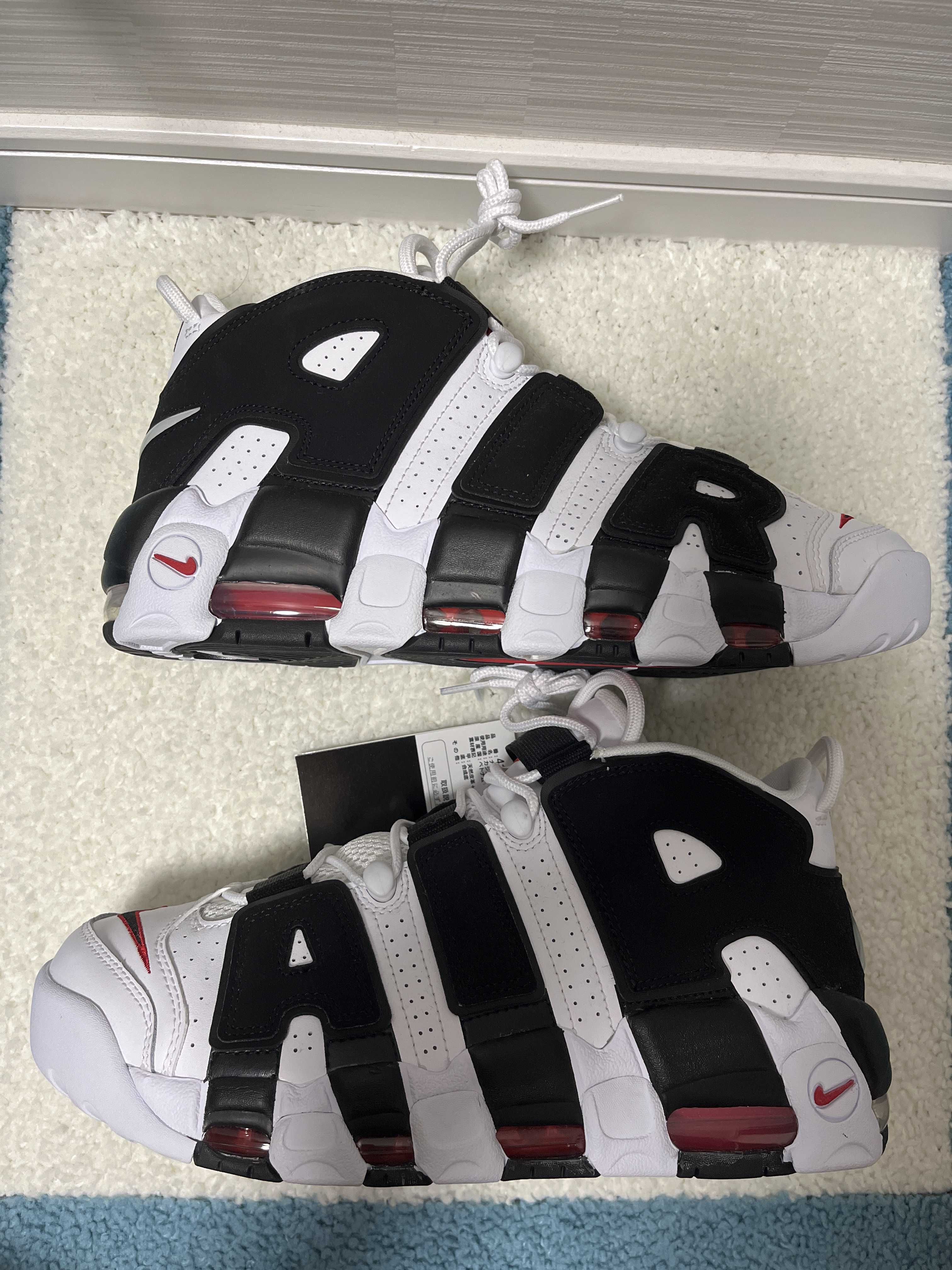NIKE AIR MORE UPTEMPO "WHITE/BLACK/UNIVERSITY RED"(2020)