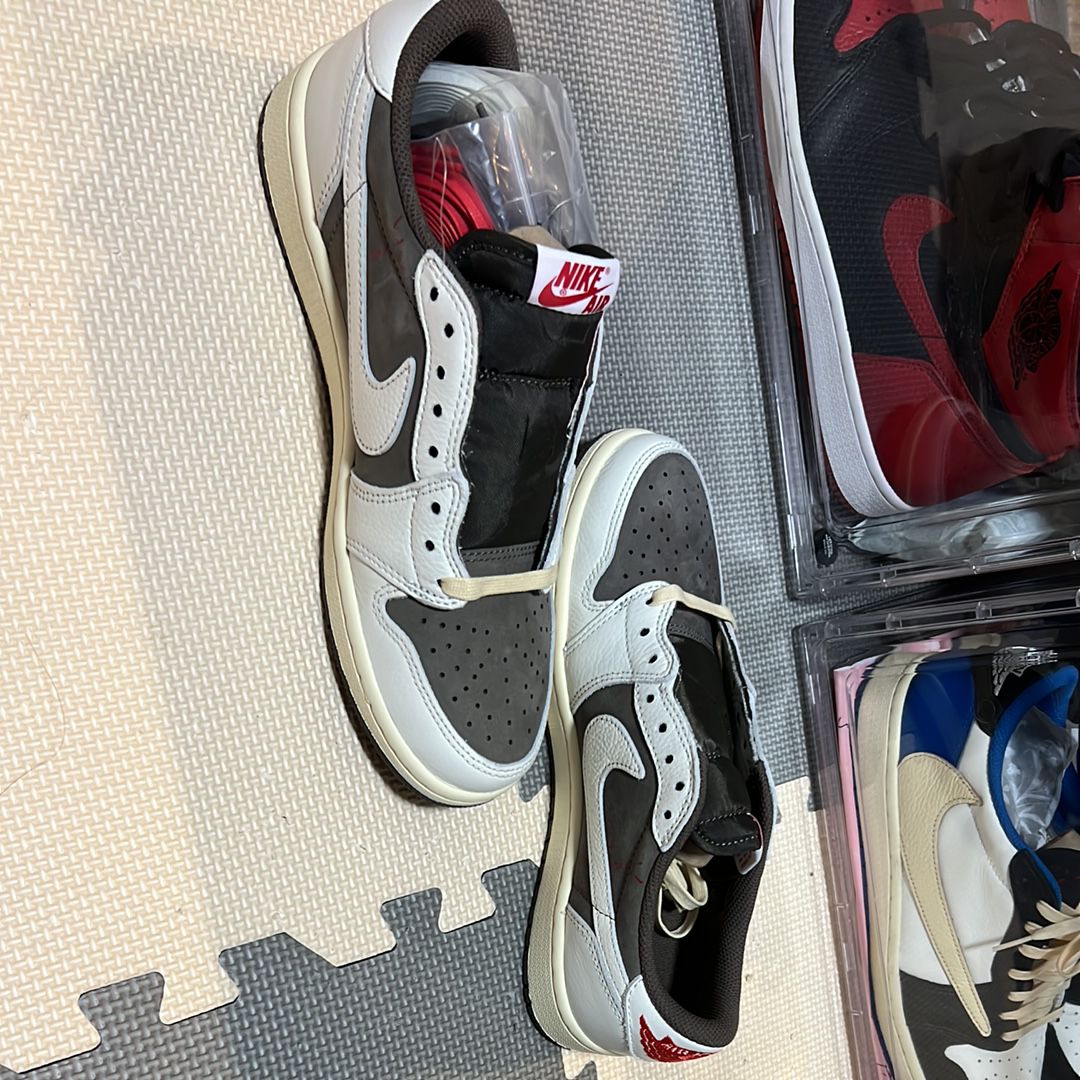 Travis Scott × Nike Air Jordan 1 Low OG SP "Reverse Mocha/Sail and Ridgerock"
