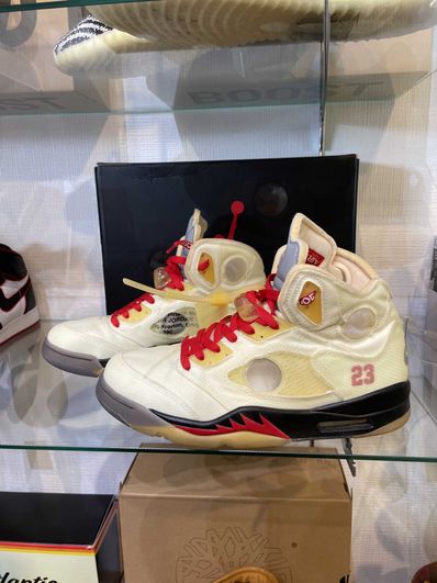 Off-White × Nike Air Jordan 5 "Sail"