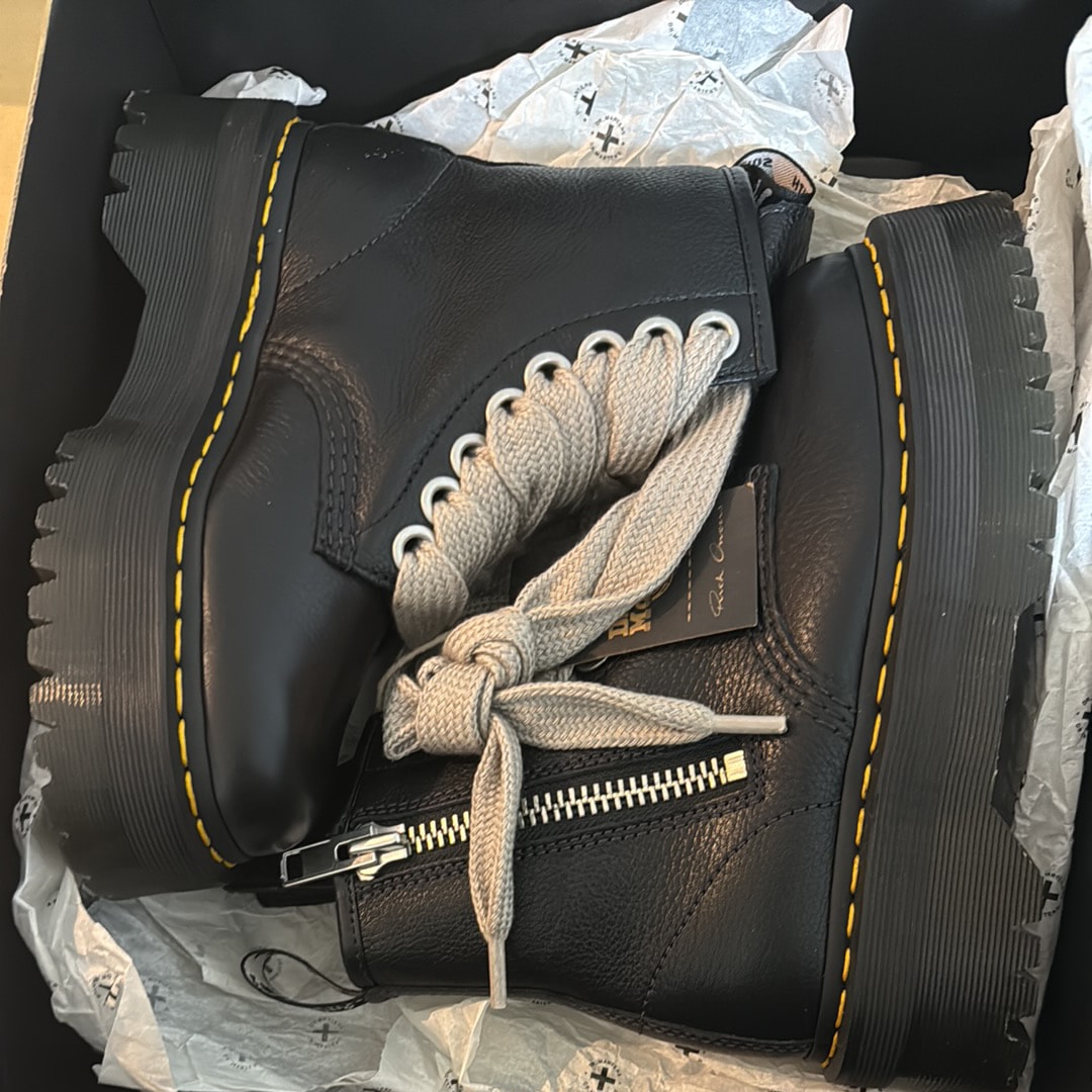 Rick Owens × Dr.Martens 1460 Quad Pent 8-Eye Boots "Black"