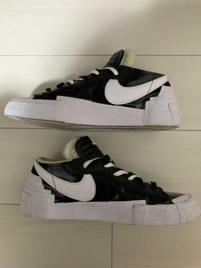 sacai × Nike Blazer Low "Black Patent Leather"