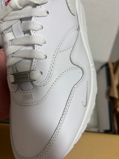 Supreme × Nike Air Max 1 '87 SP "White" (25SS Week4)