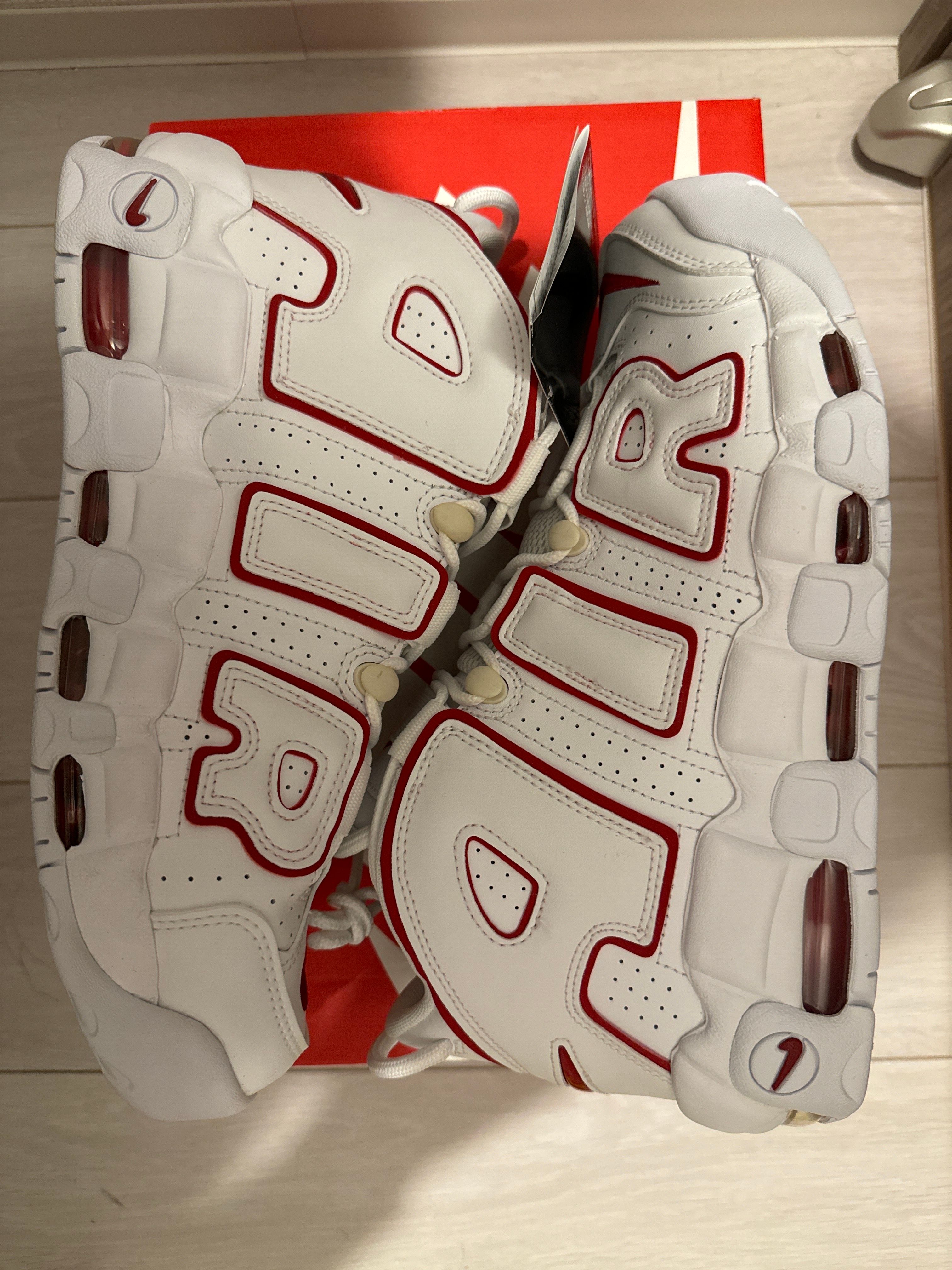 NIKE AIR MORE UPTEMPO "WHITE/VARSITY RED" (2021)
