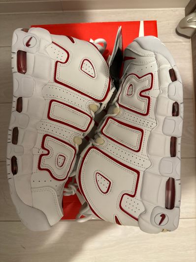 NIKE AIR MORE UPTEMPO "WHITE/VARSITY RED" (2021)