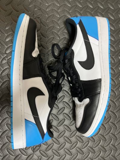 Nike Air Jordan 1 Low OG "Black and Dark Powder Blue/UNC"