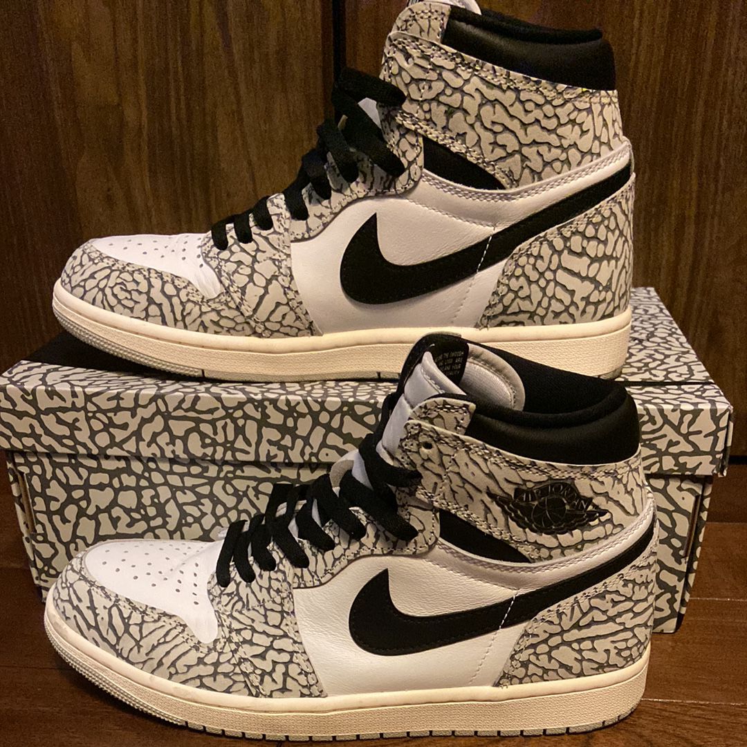 Nike Air Jordan 1 High OG "White Cement/Safari"