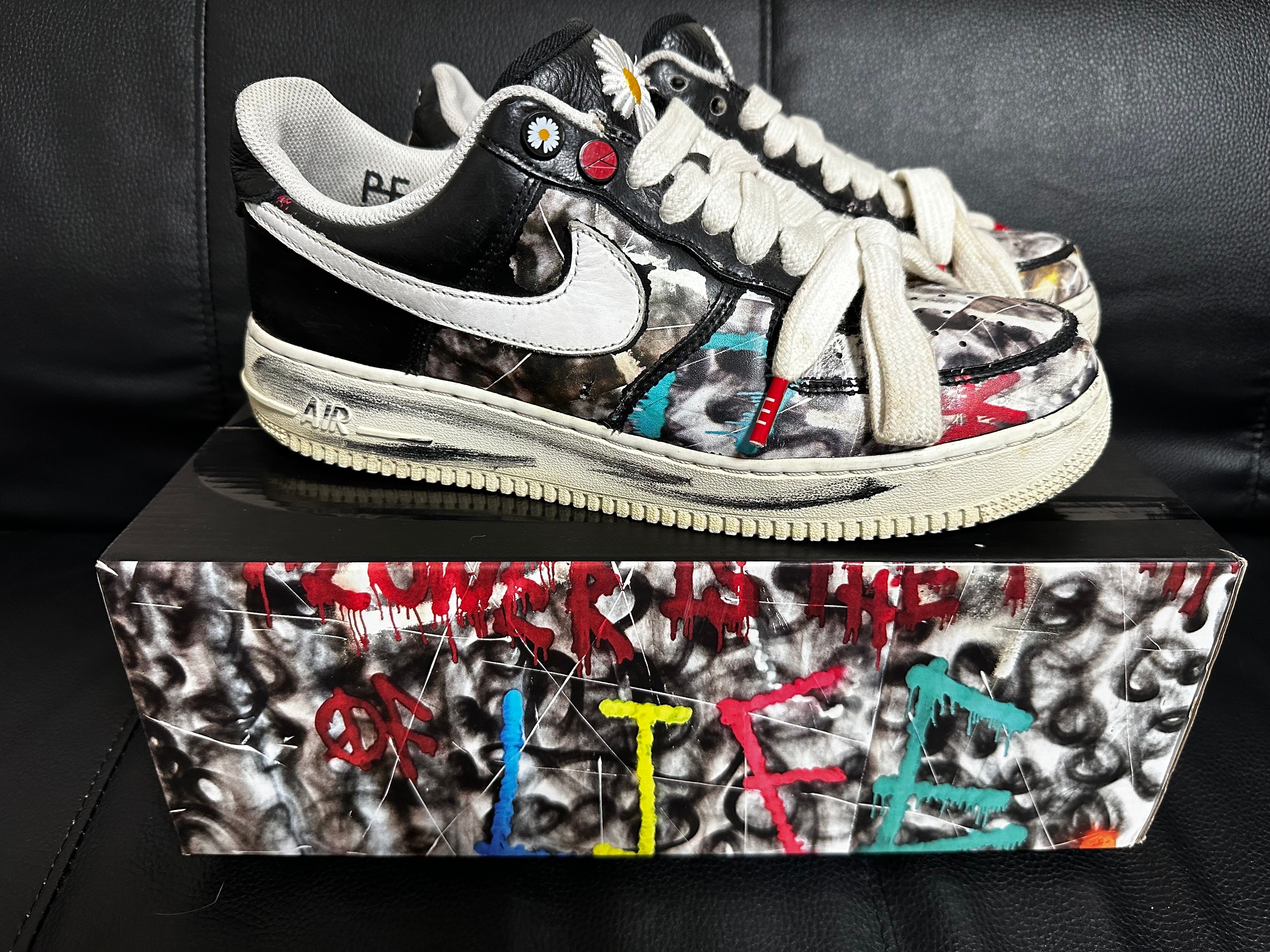 PEACEMINUSONE × Nike Air Force 1 Low Para Noise "Black" / G-DRAGON