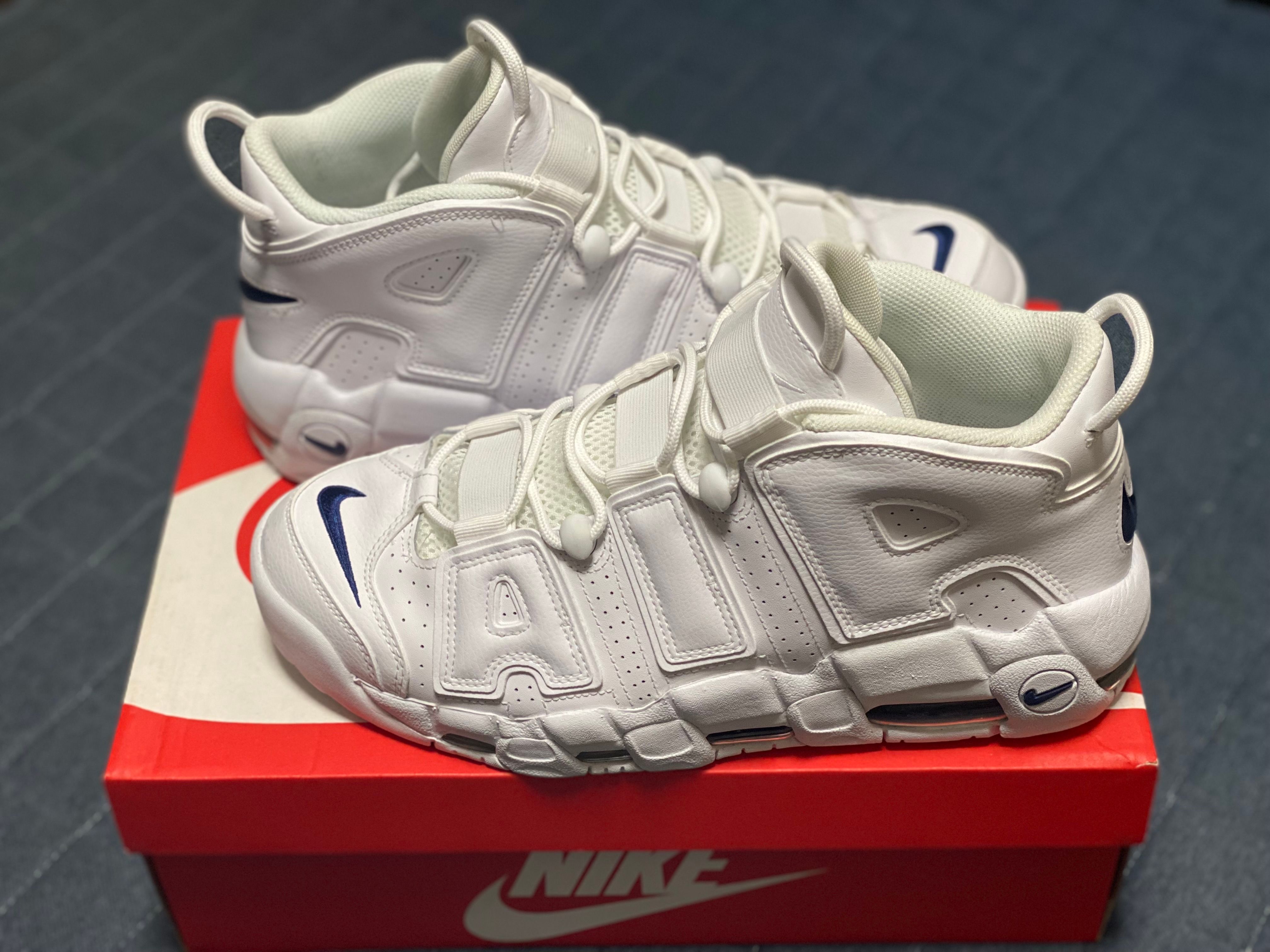Nike Air More Uptempo "White/Midnight Navy"