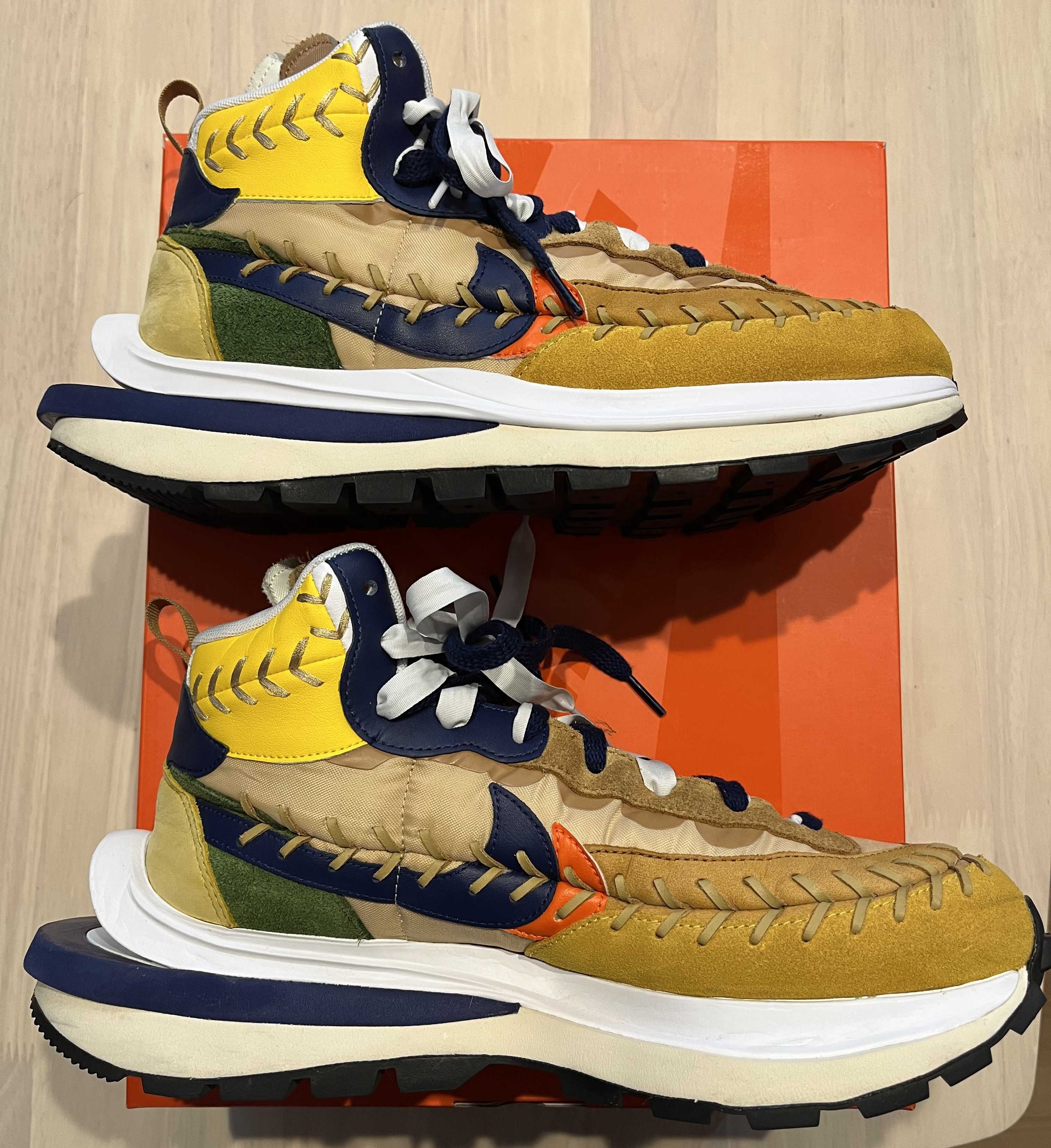 Jean-Paul Gaultier × sacai × Nike VaporWaffle "Sesame/Multi Color"