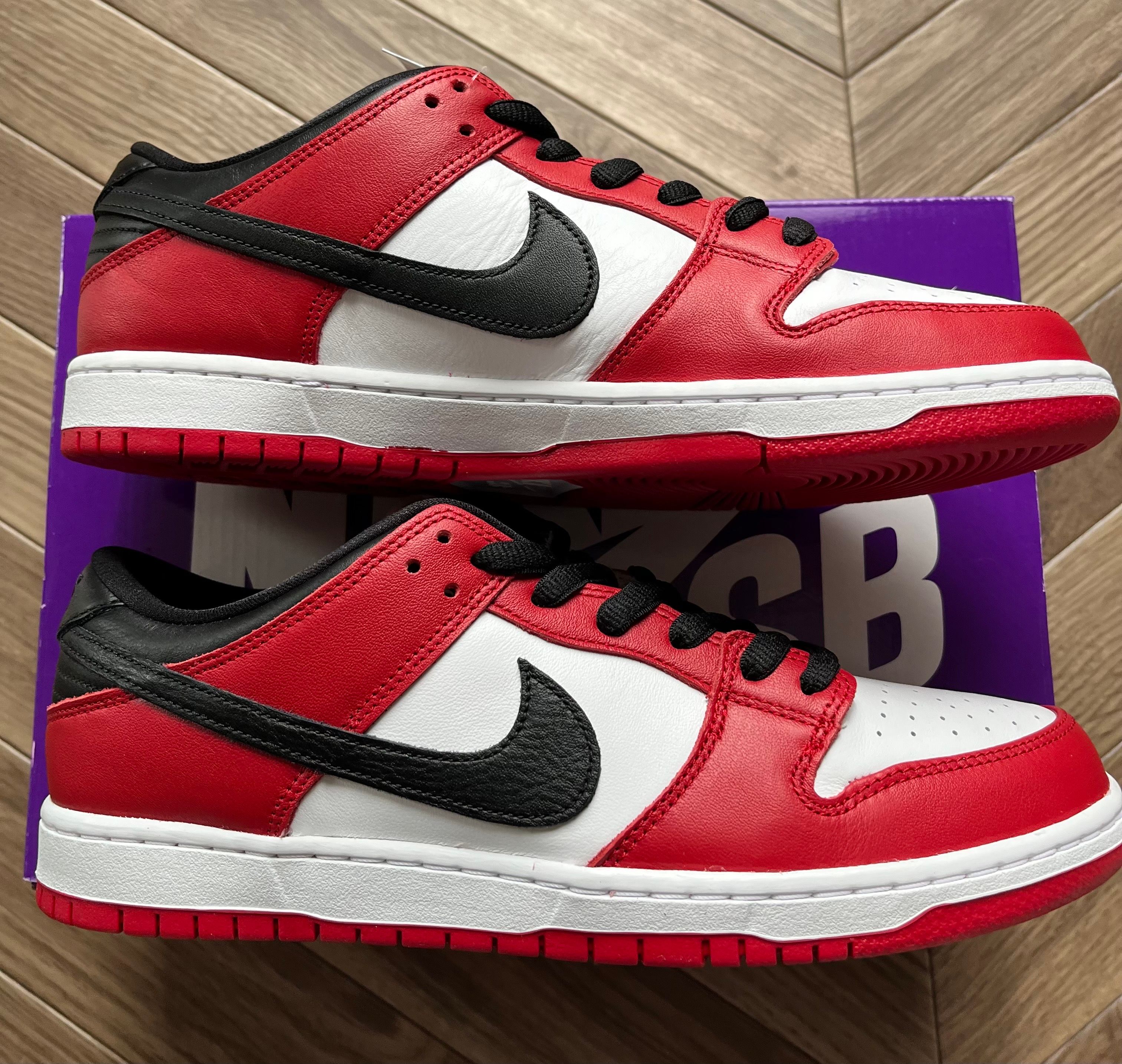 Nike SB Dunk Low Pro "J-Pack Chicago/Varsity Red and White"