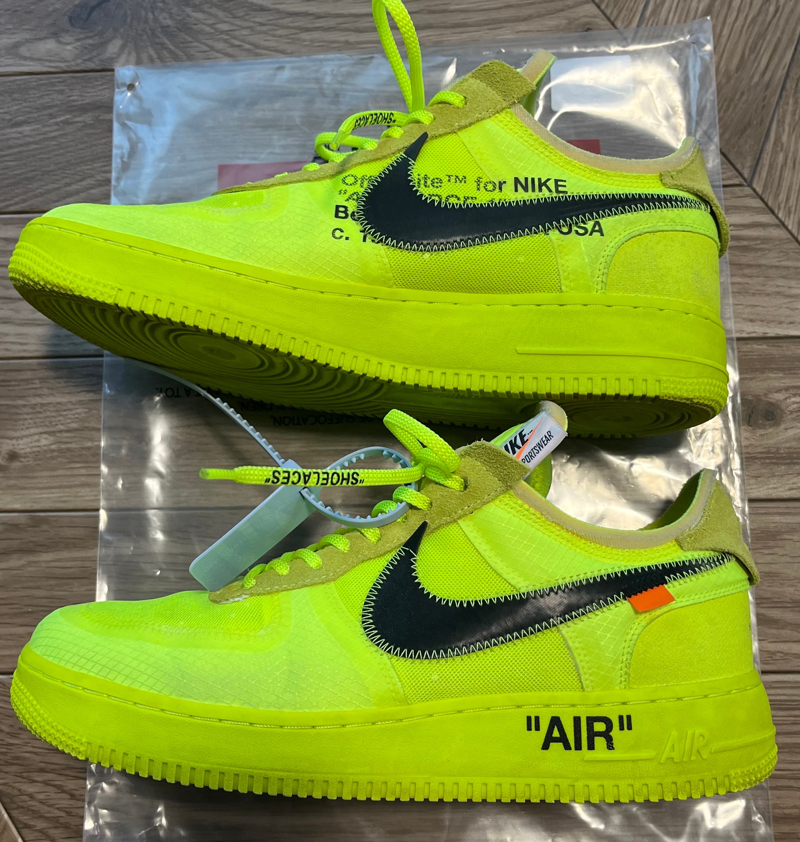 Off-White × Nike Air Force 1 Low "Volt"