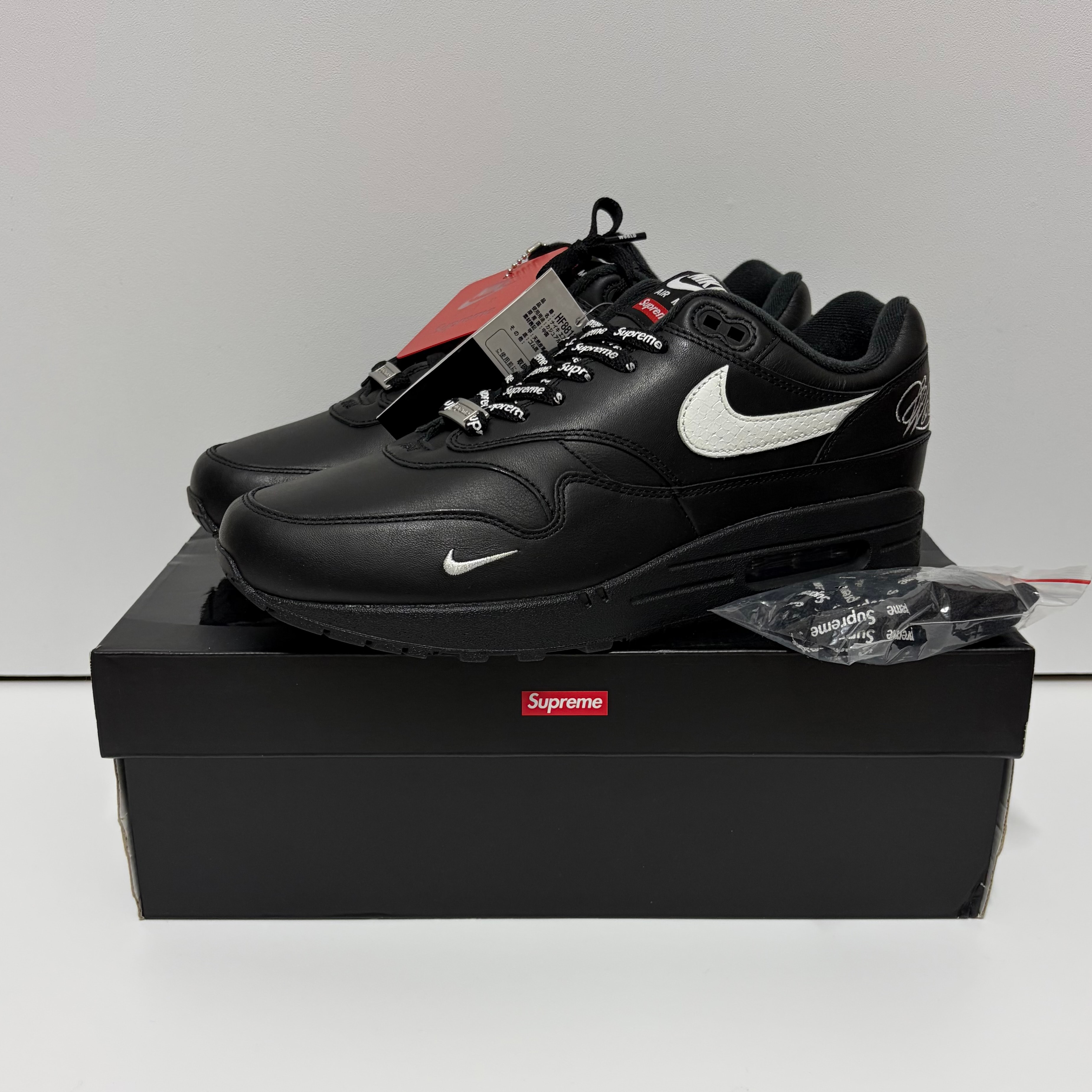 Supreme × Nike Air Max 1 '87 SP "Black" (25SS Week4)