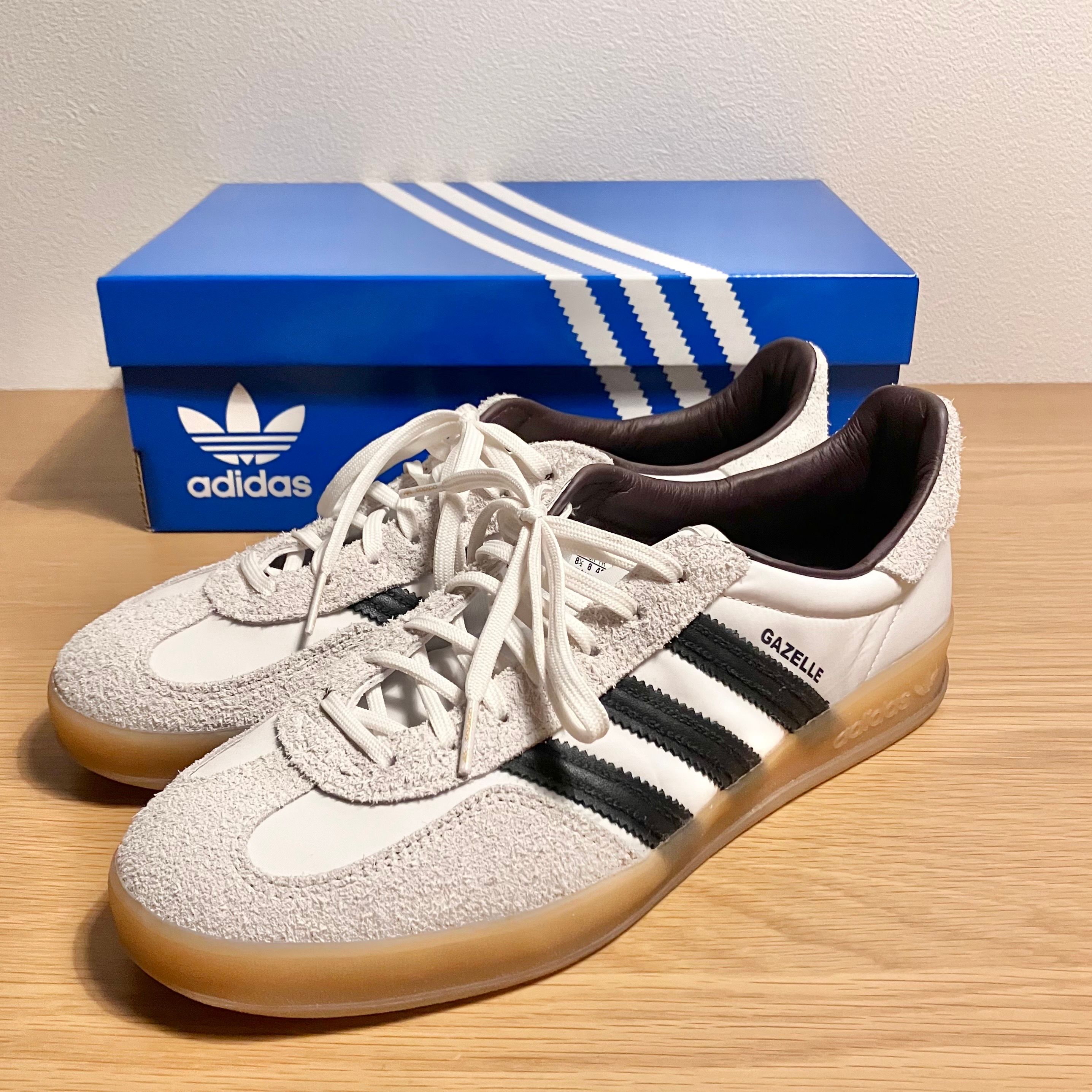 Hikari Shibata × adidas Gazelle Indoor "Core White/Night Grey/Cream White"