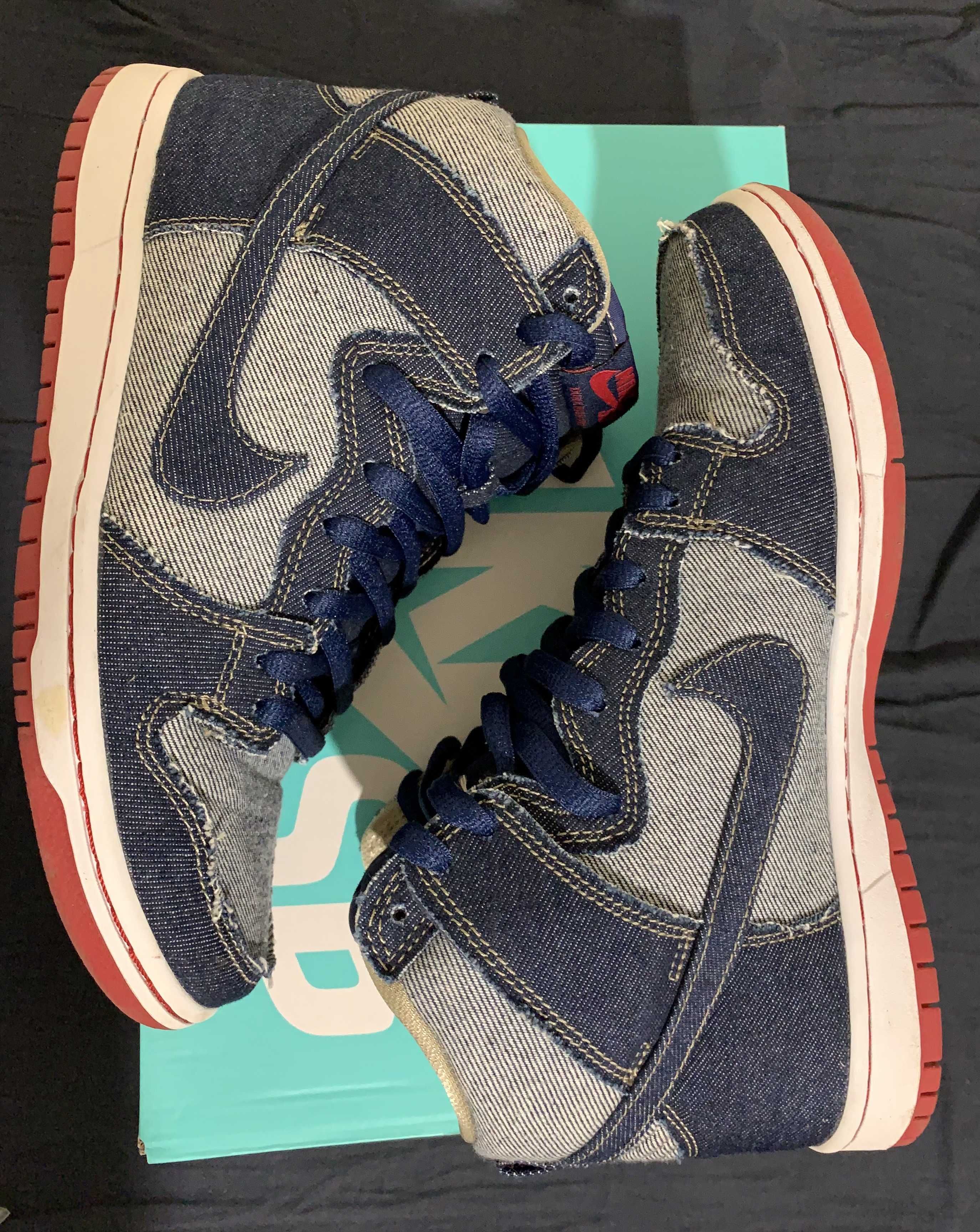 Nike SB Dunk High Reese Forbes Denim "Midnight Navy"