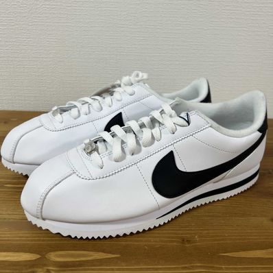 NIKE CORTEZ BASIC LEATHER "WHITE/BLACK"