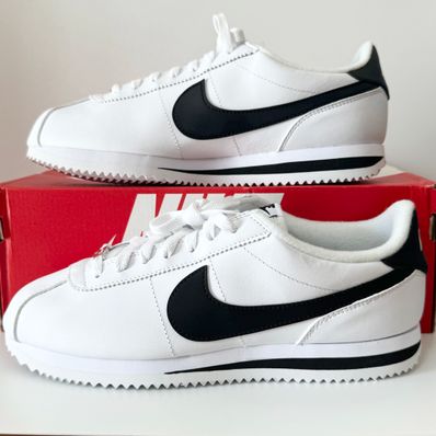 NIKE CORTEZ BASIC LEATHER "WHITE/BLACK"