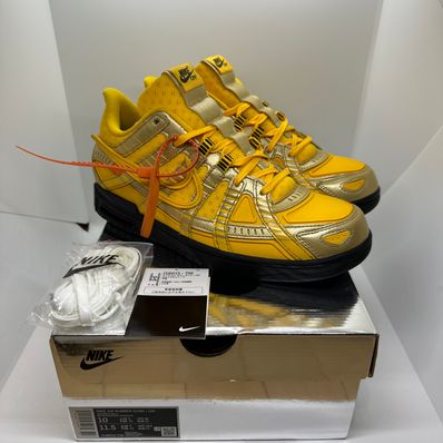 Off-White × Nike Air Rubber Dunk "University Gold"