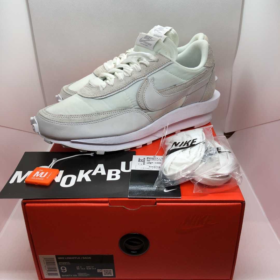 sacai × Nike LDV Waffle "Triple White"