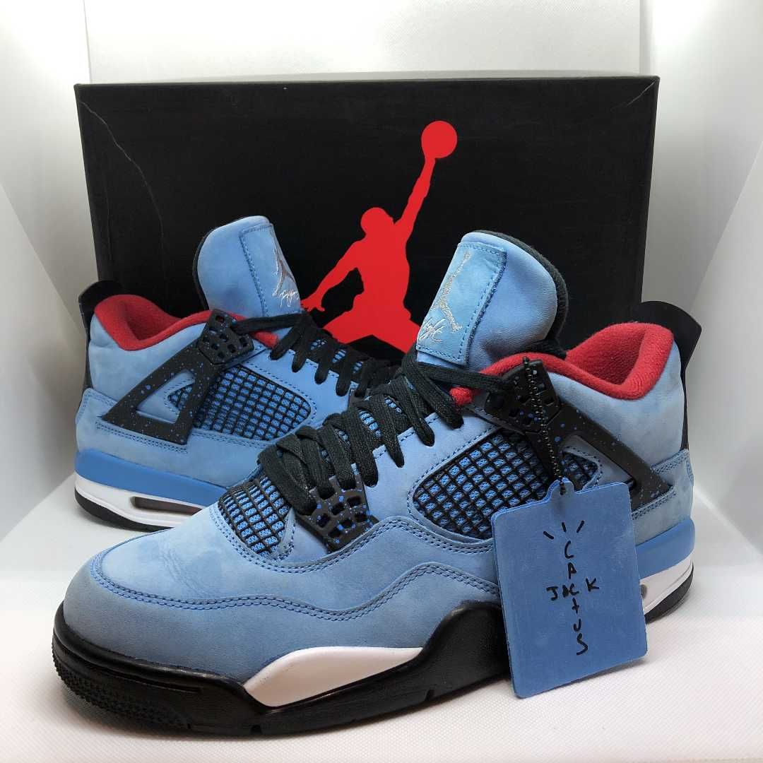Travis Scott × Nike Air Jordan 4 Retro Cactus Jack "University Blue"
