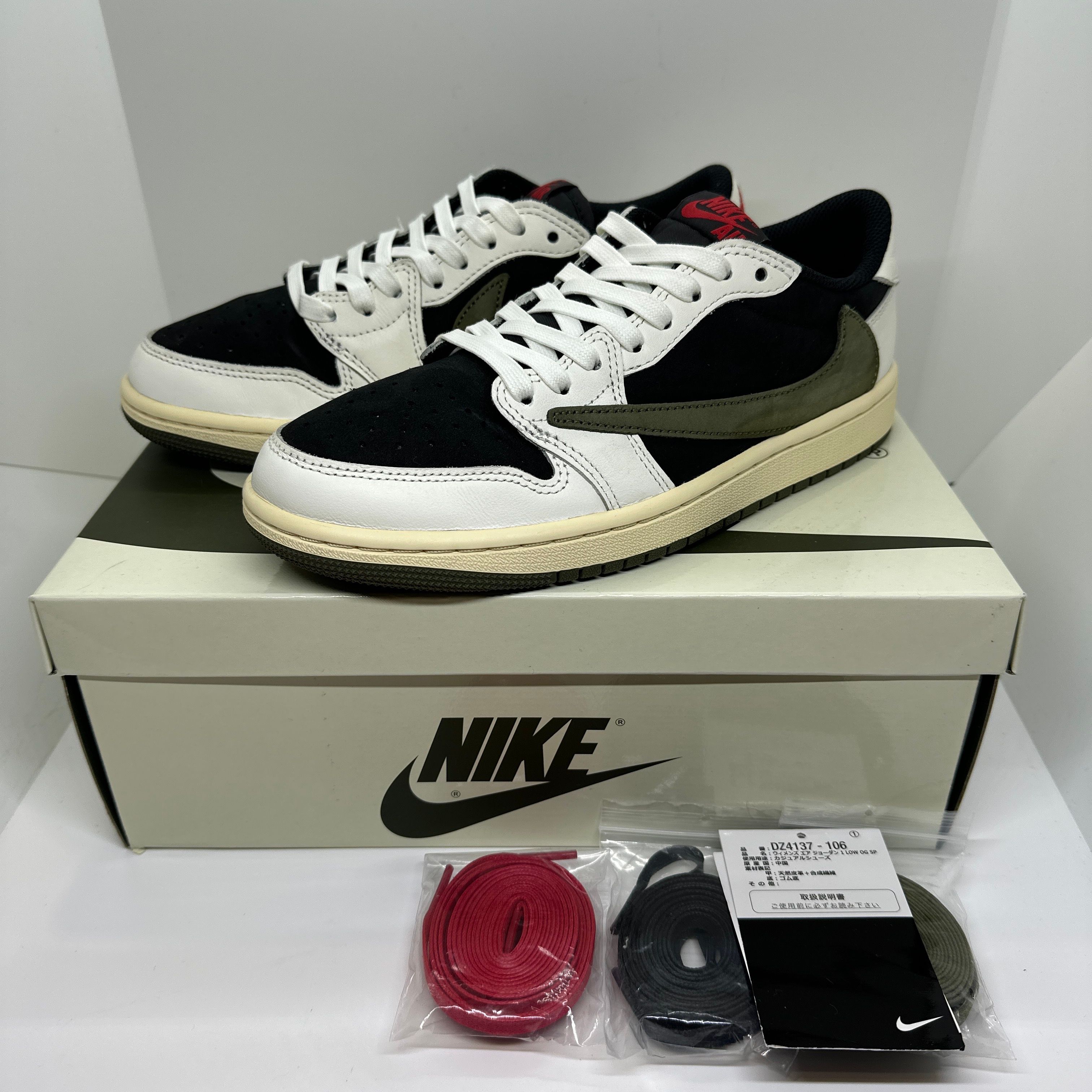 Travis Scott × Nike Women's Air Jordan 1 Low OG "Medium Olive"