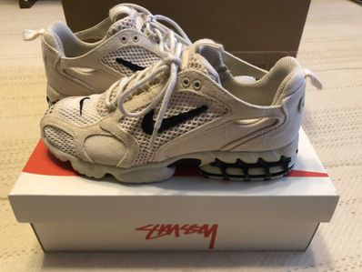 Stussy × Nike Air Zoom Spiridon CG 2 "Fossil/Black"