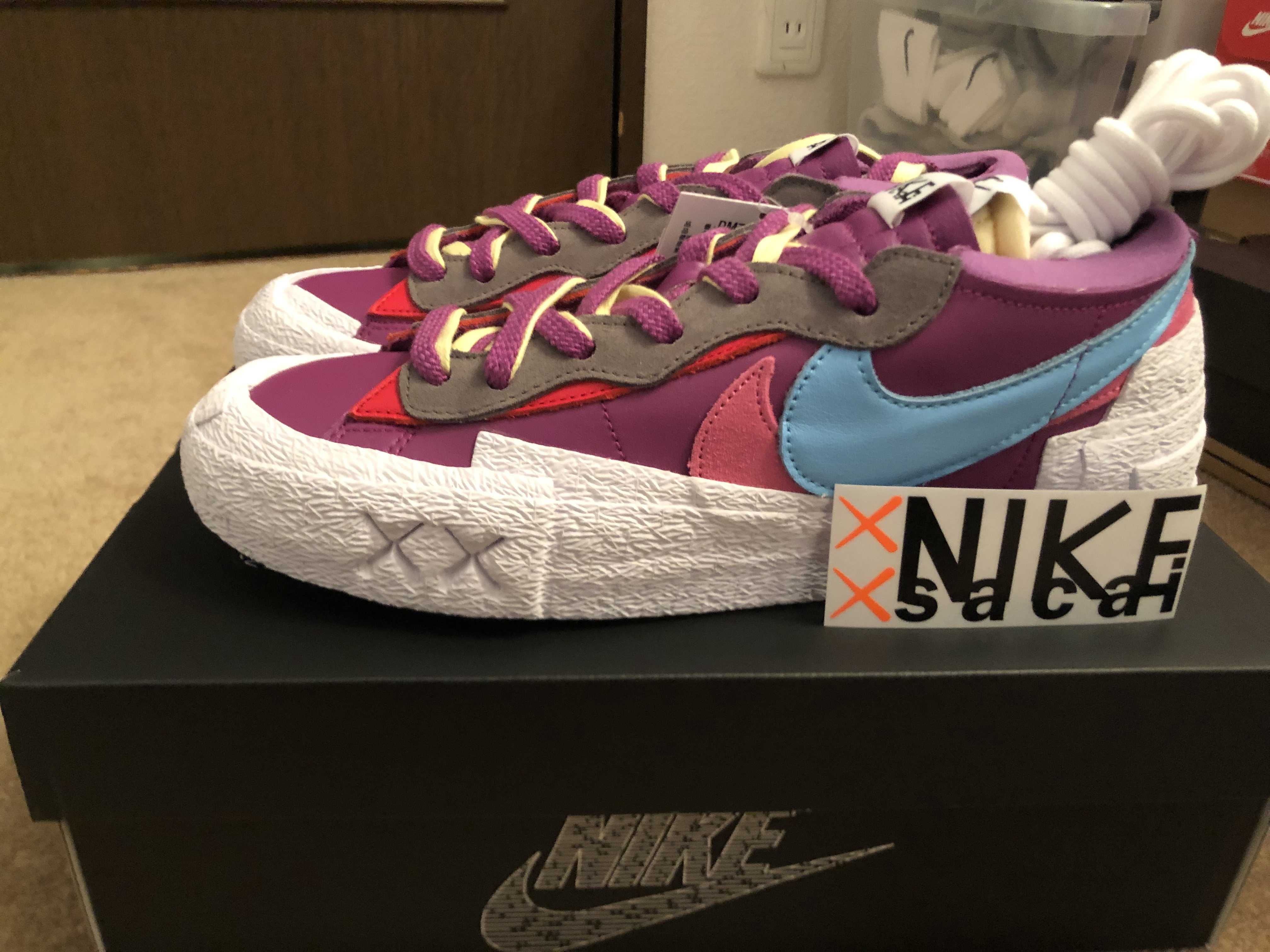 KAWS × sacai × Nike Blazer Low "Purple Dusk"