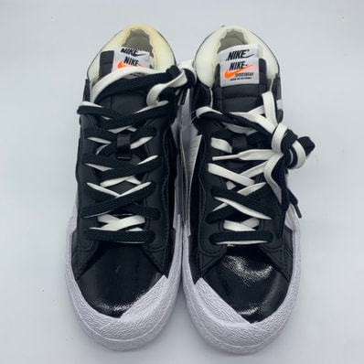 sacai × Nike Blazer Low "Black Patent Leather"