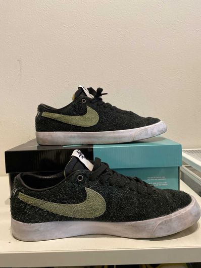 Stussy × Nike SB Blazer Low "Black/Palm Green"