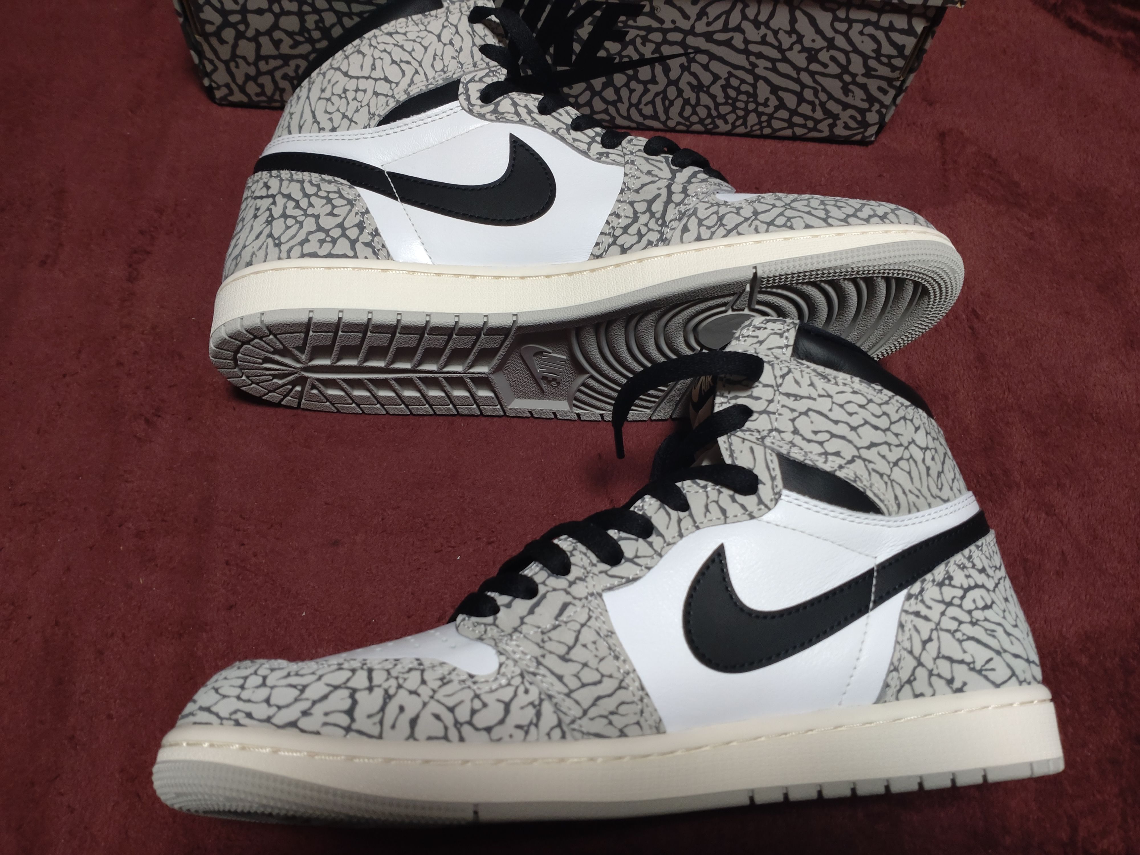Nike Air Jordan 1 High OG "White Cement/Safari"