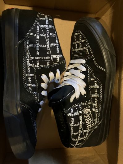 Supreme × Vans Half Cab "Black"