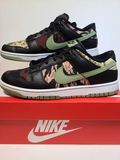 NIKE DUNK LOW SE "BLACK MULTI CAMO"